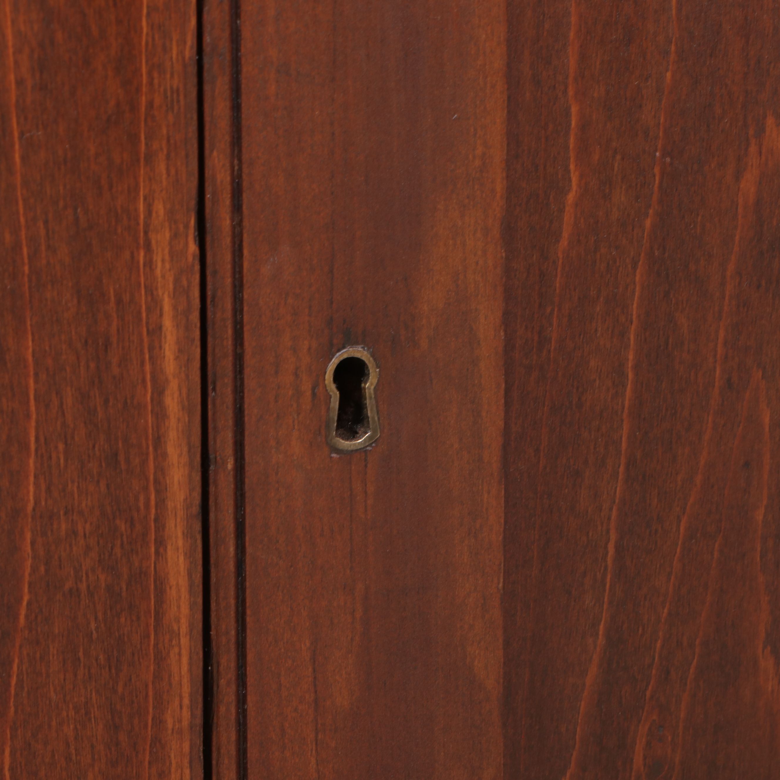 American Primitive Style Walnut Washstand