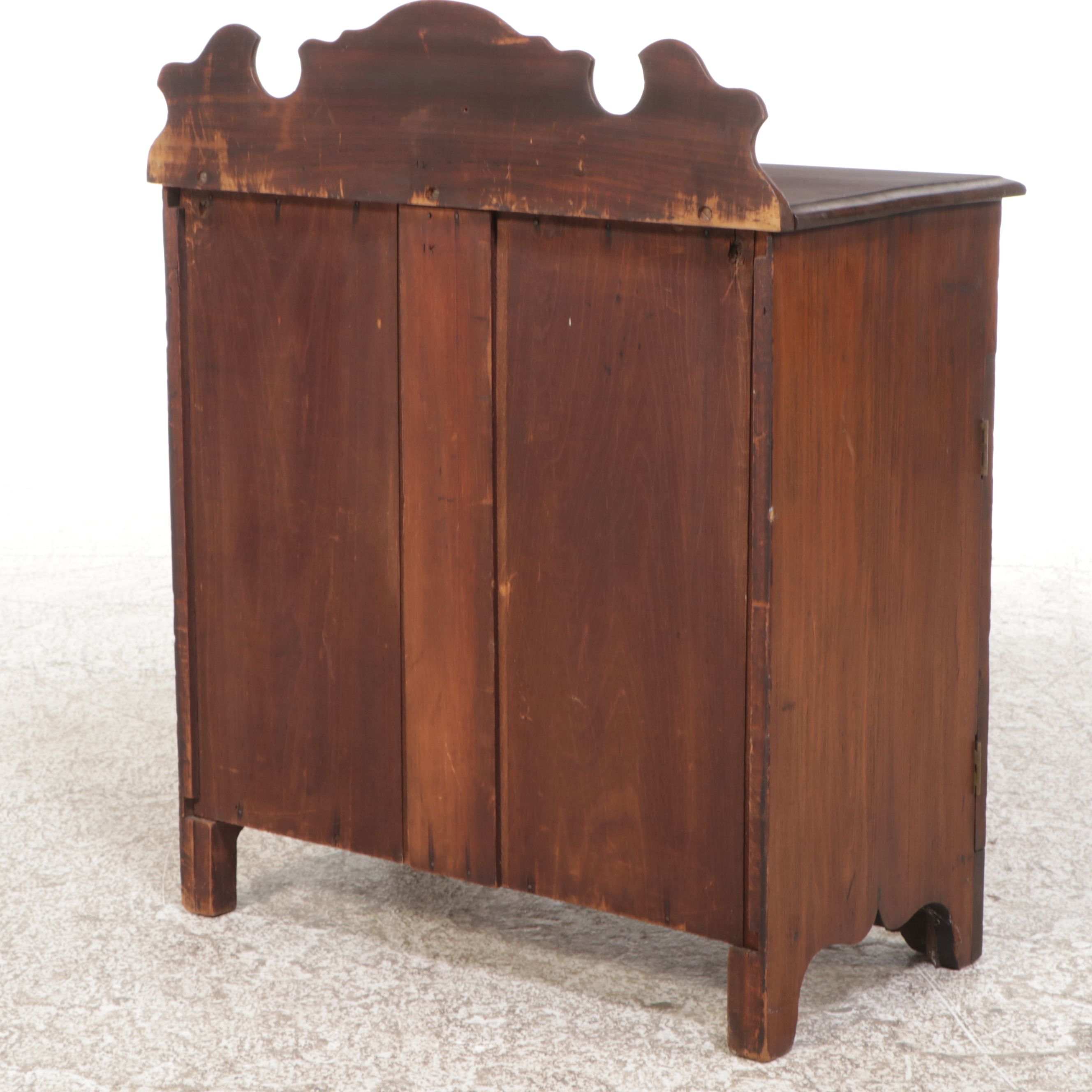 American Primitive Style Walnut Washstand