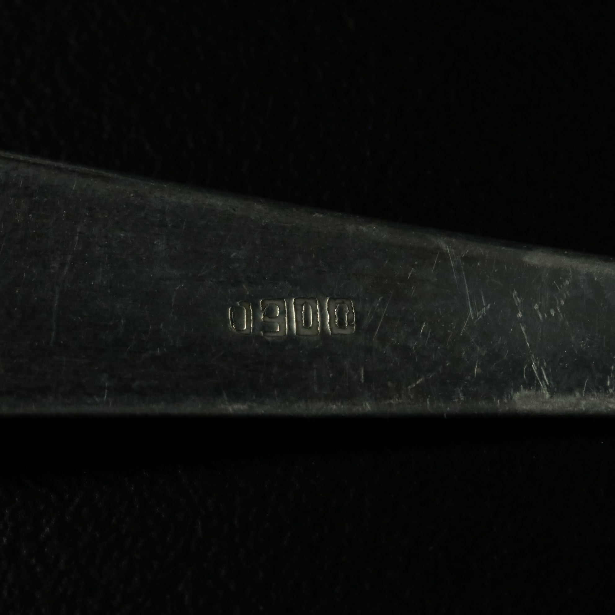 European Style Silver Salt Spoon, 20th Century