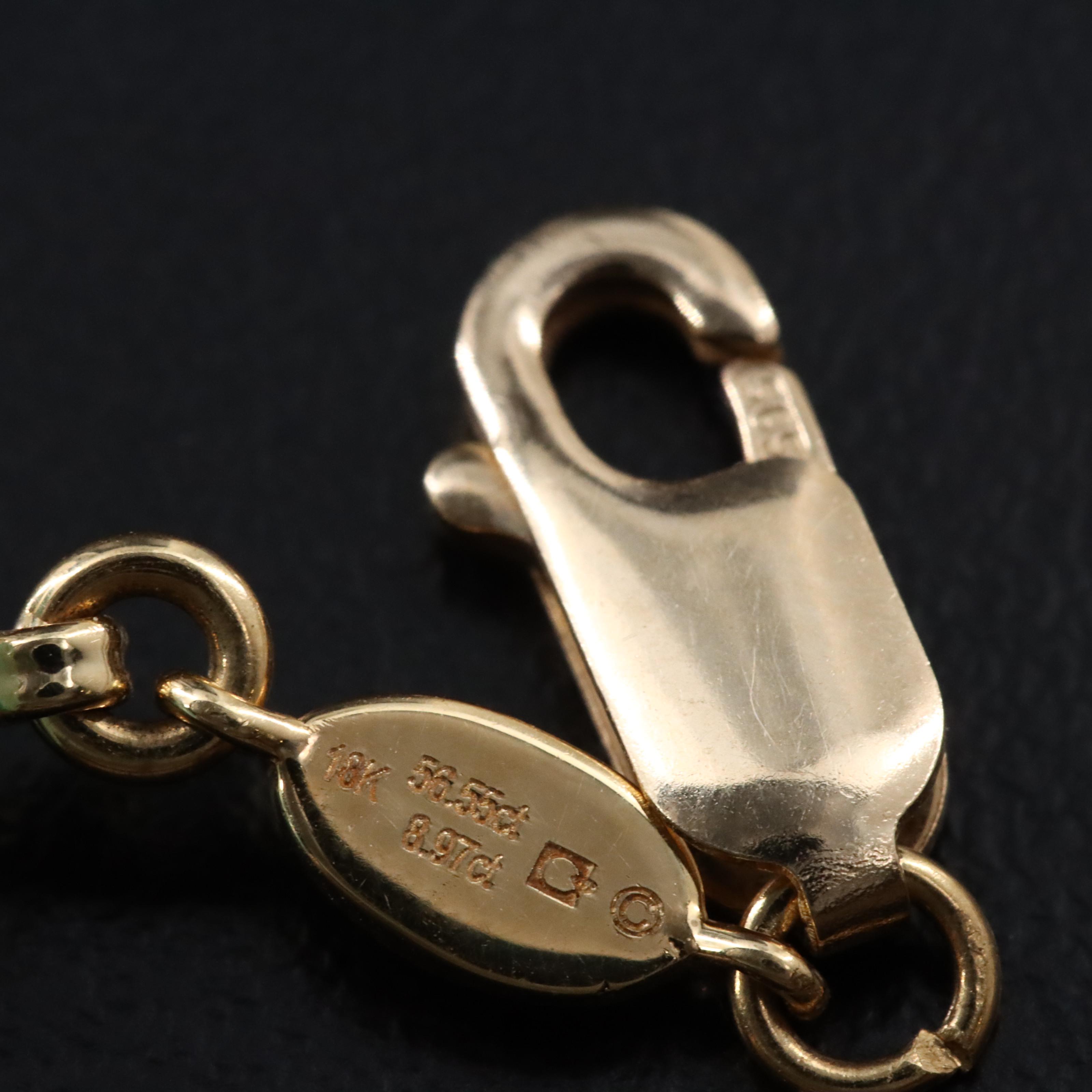 18K Rock Crystal and Turquoise Bracelet