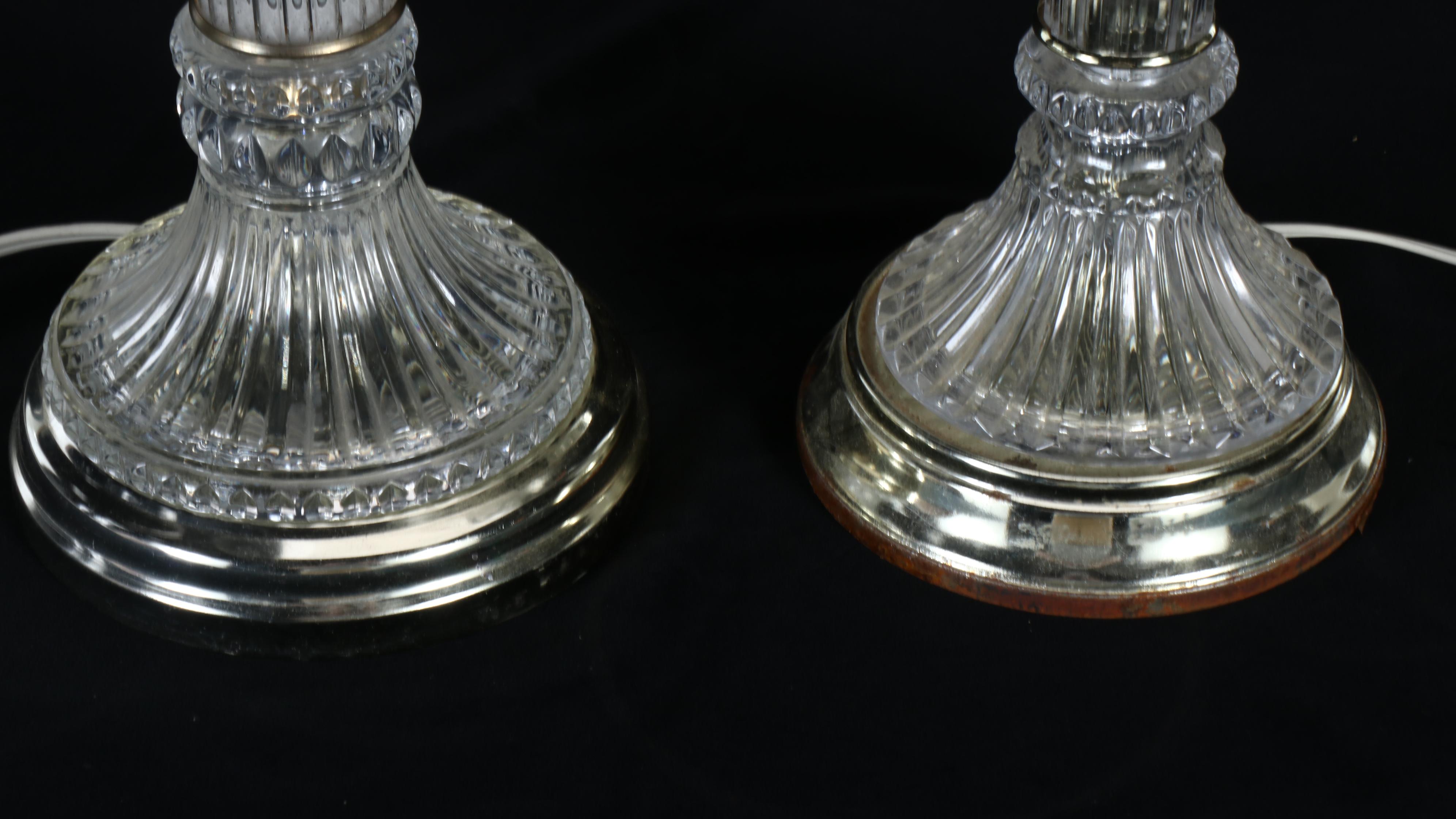 Glass Column Table Lamps, Column Candle Holder, and Glass Bird Bowl