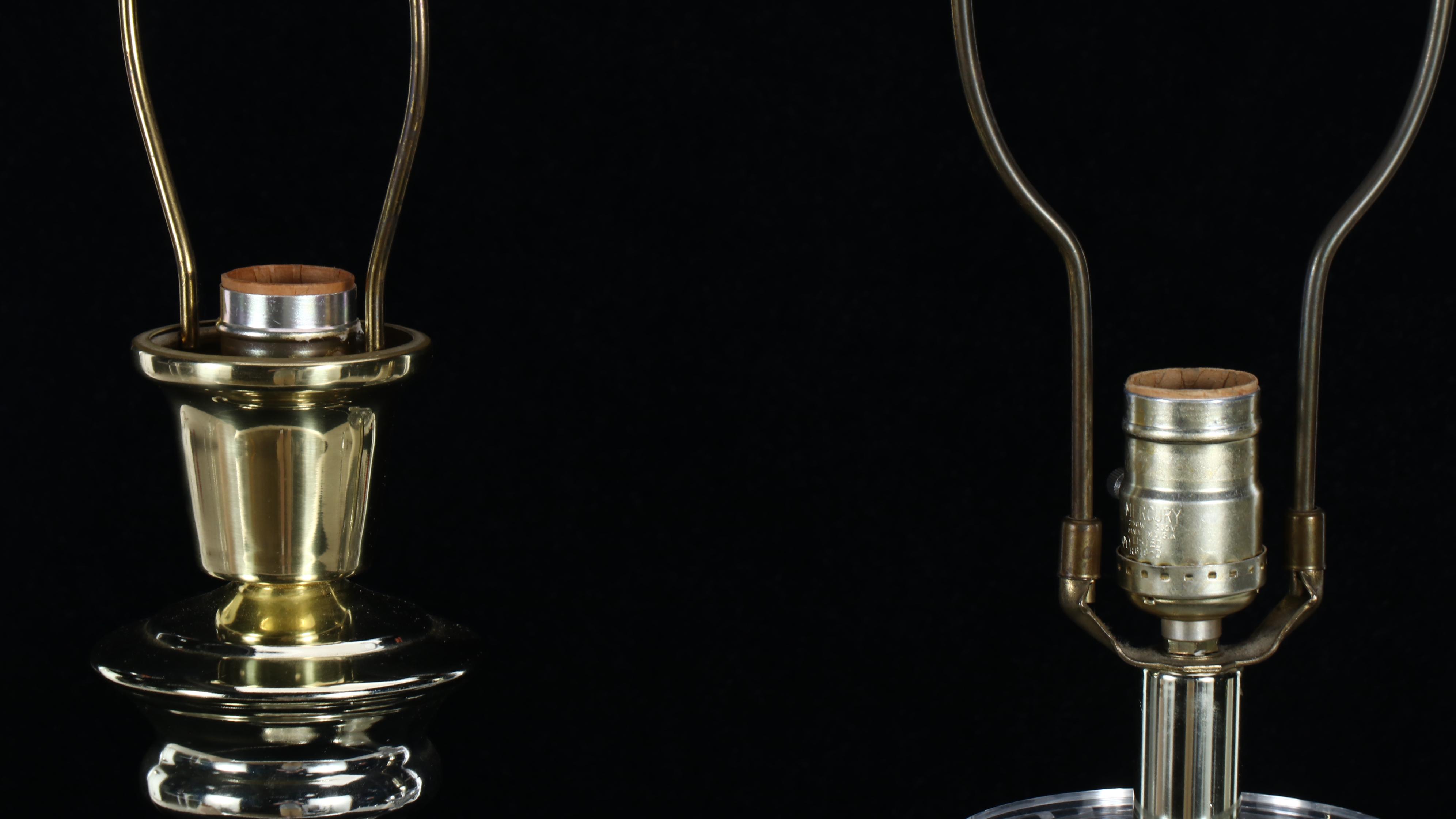 Glass Column Table Lamps, Column Candle Holder, and Glass Bird Bowl