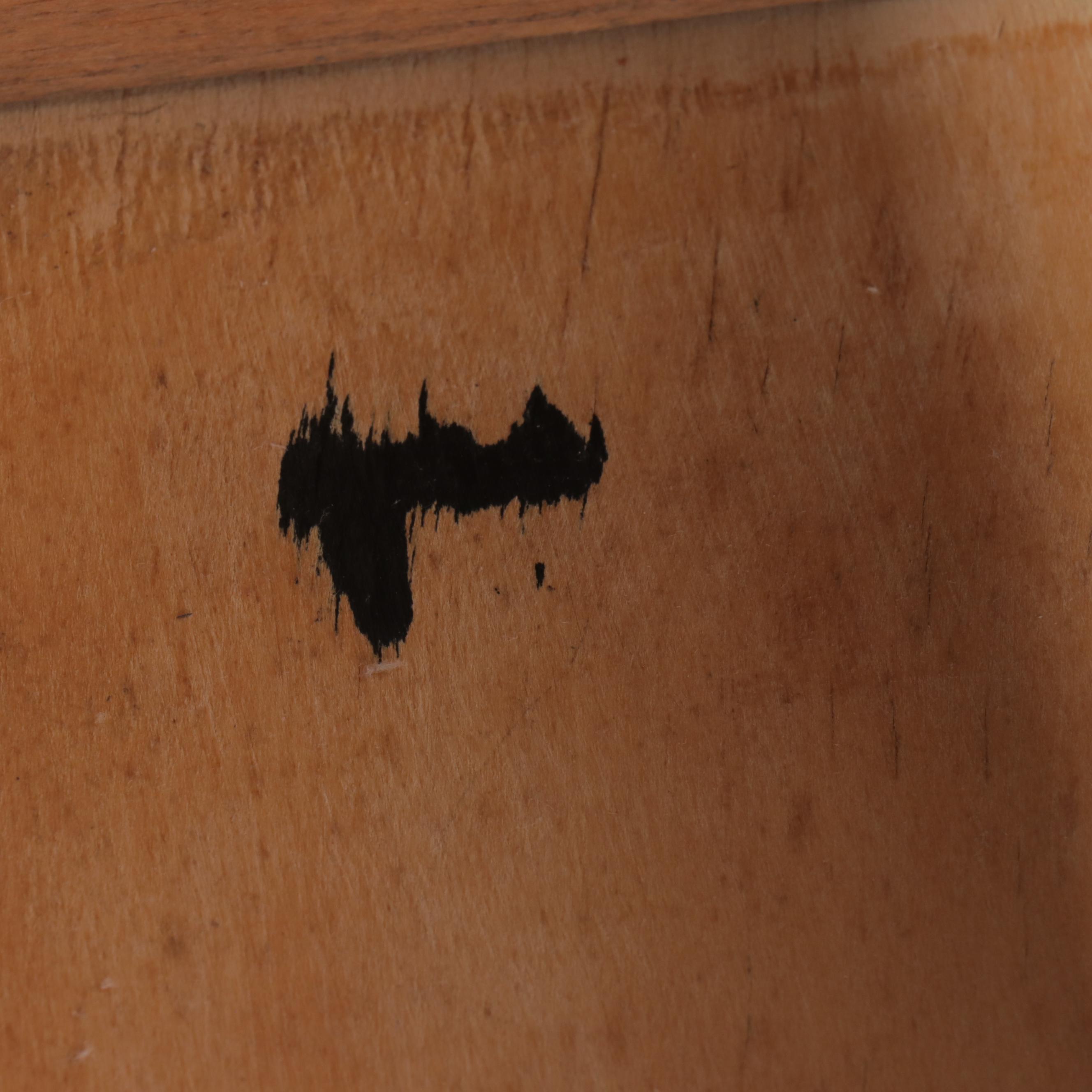 Single-Drawer Oak Washstand