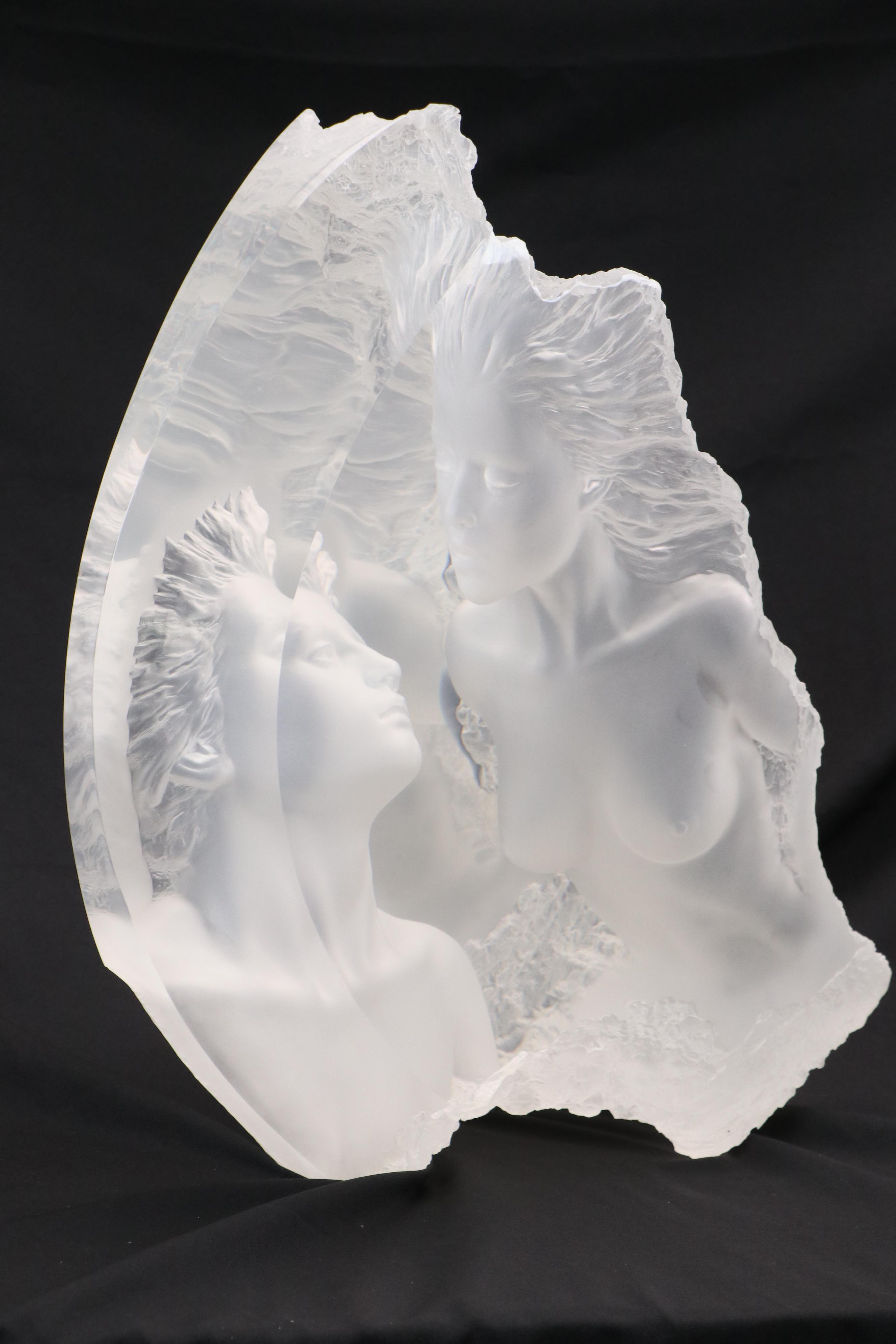 Michael Wilkinson Acrylic Sculpture "Moonscape I: Terra Luna," 1998