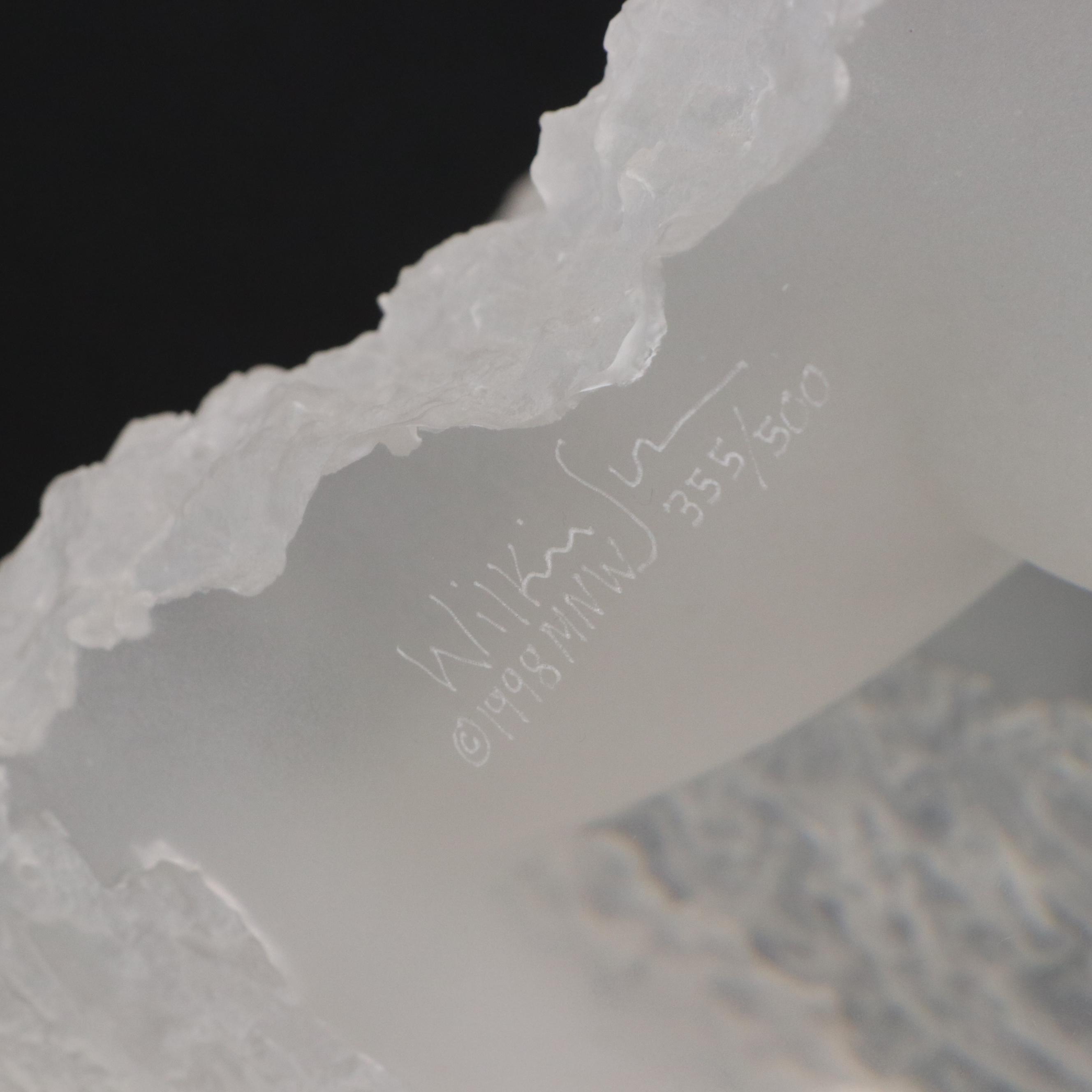 Michael Wilkinson Acrylic Sculpture "Moonscape I: Terra Luna," 1998