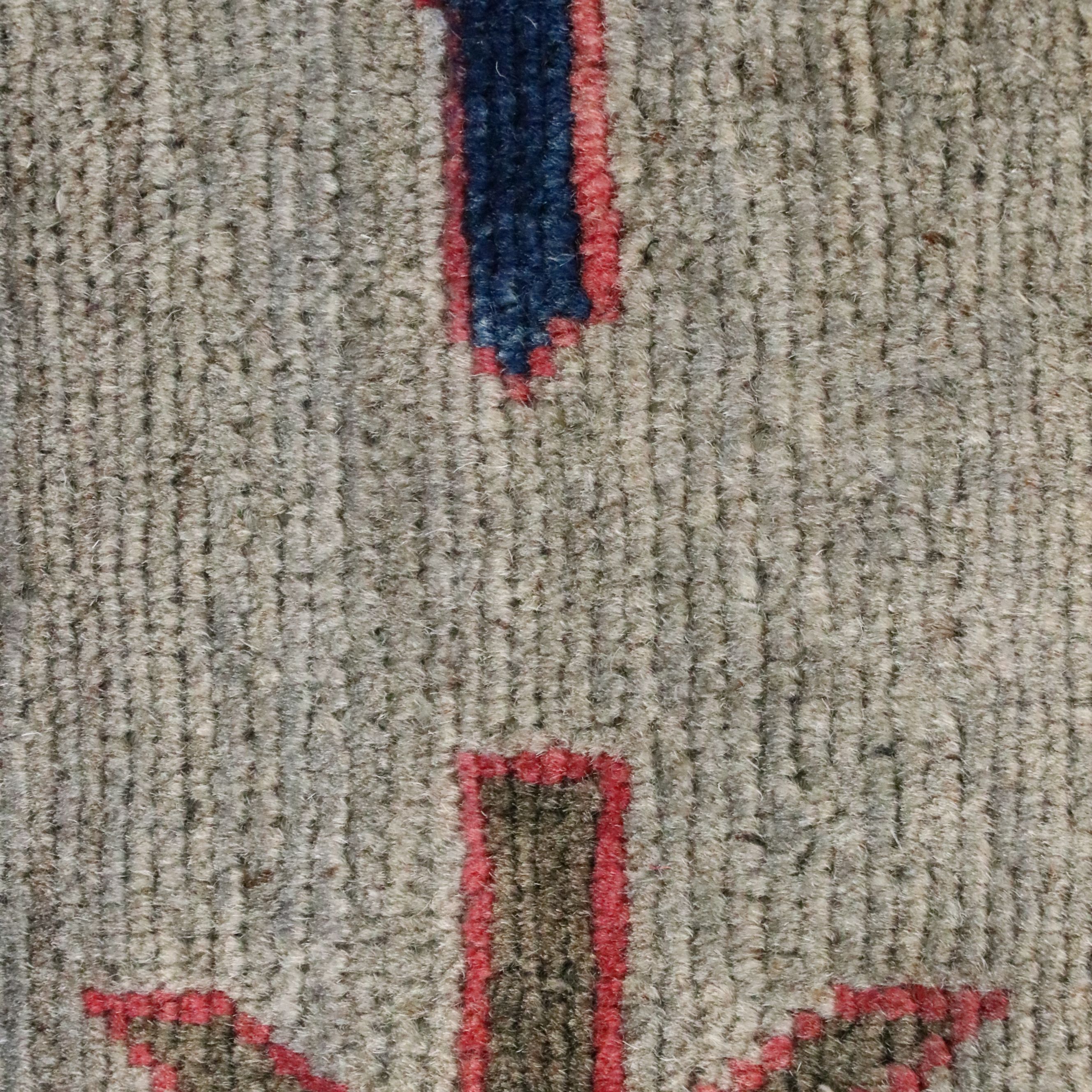 3' x 4'10 Hand-Knotted Afghan Pictorial War Accent Rug