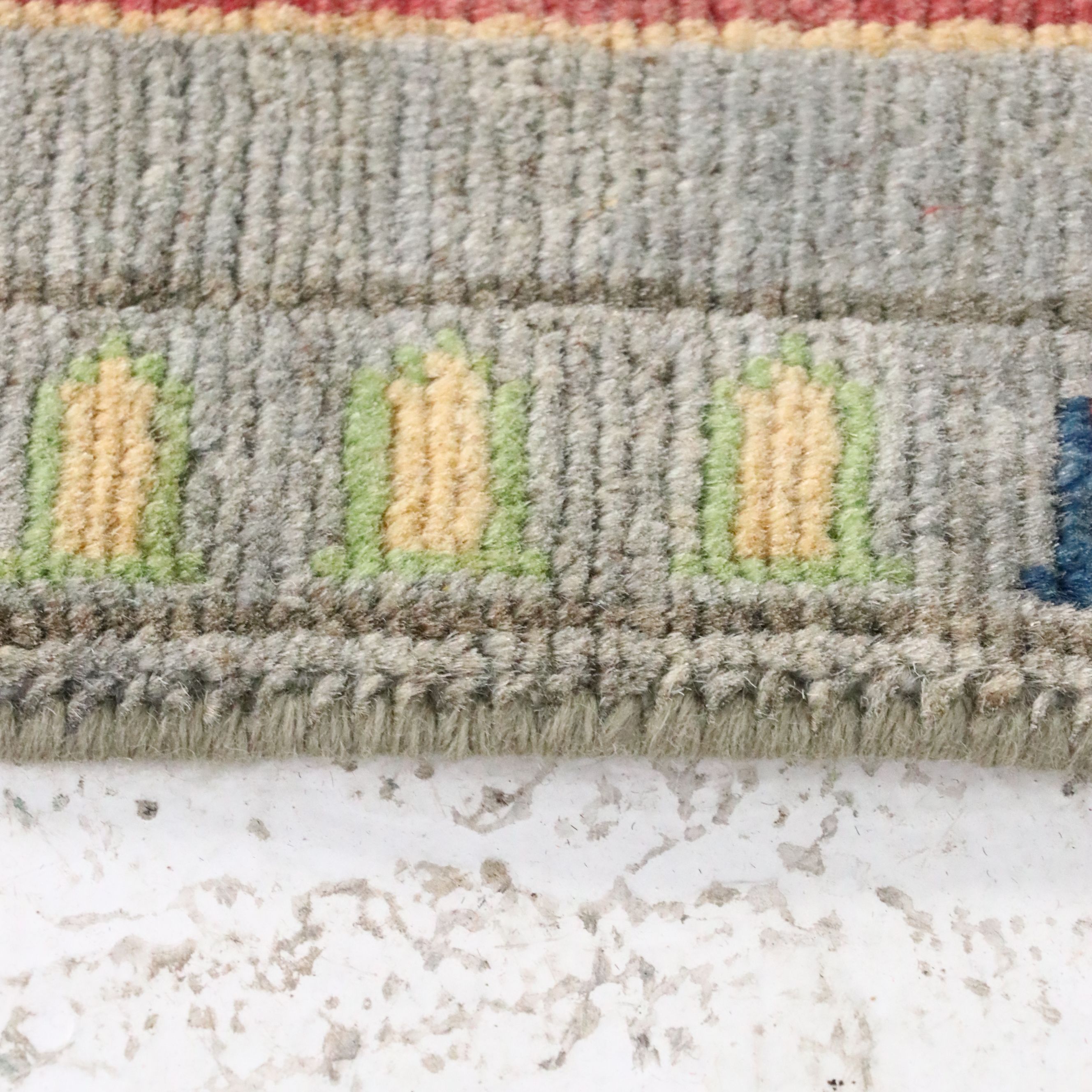 3' x 4'10 Hand-Knotted Afghan Pictorial War Accent Rug