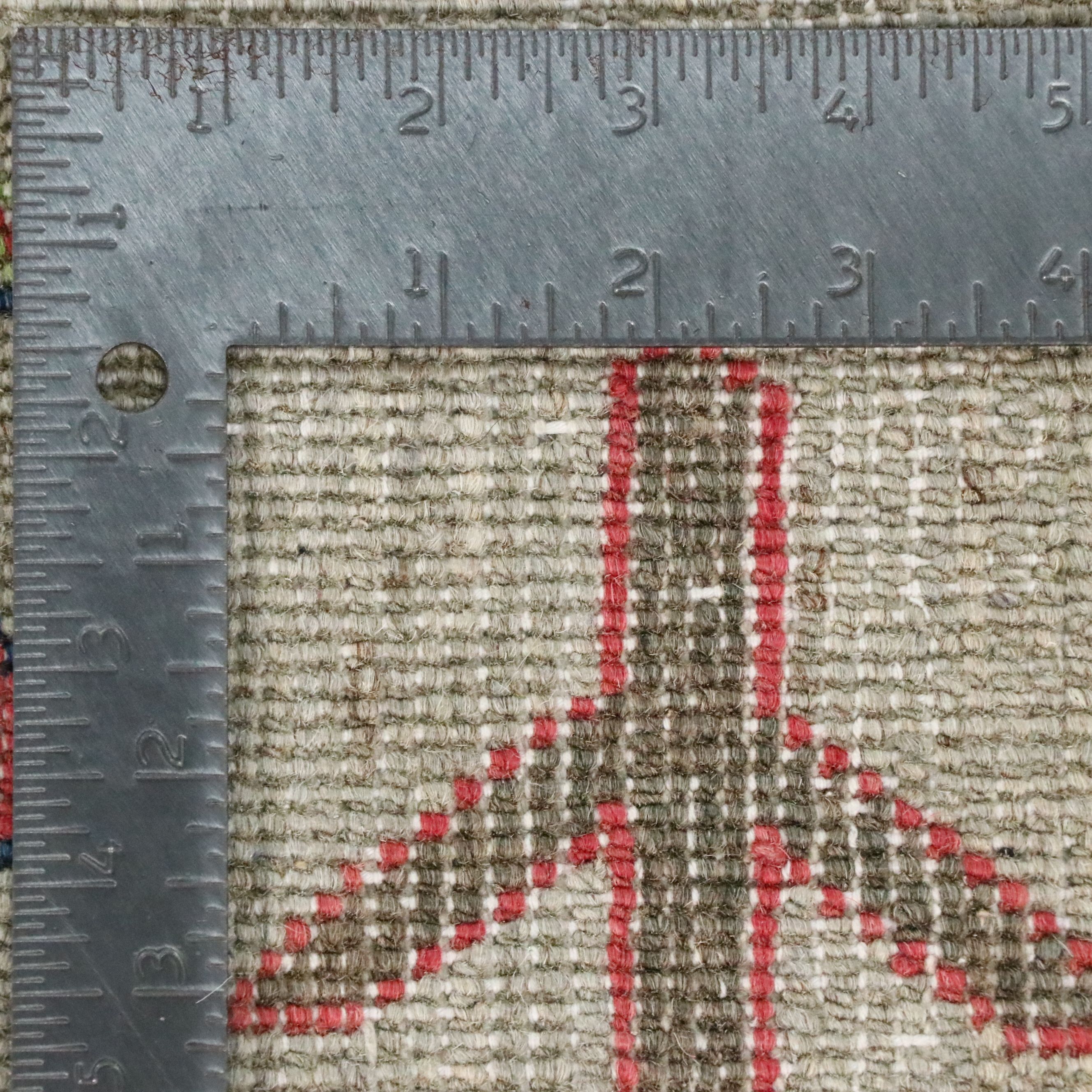 3' x 4'10 Hand-Knotted Afghan Pictorial War Accent Rug