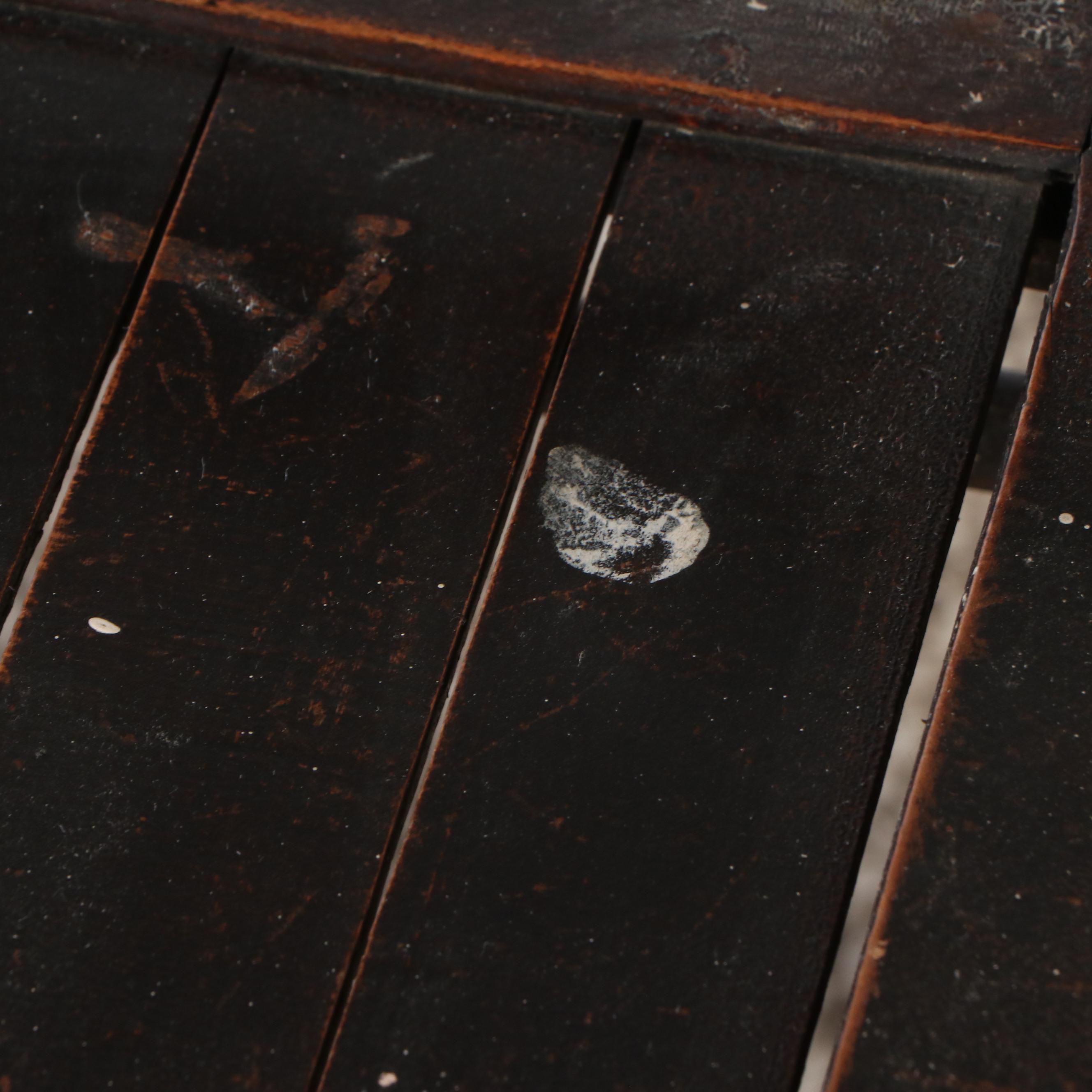 Set of Four Vintage Painted Wood Folding Chairs