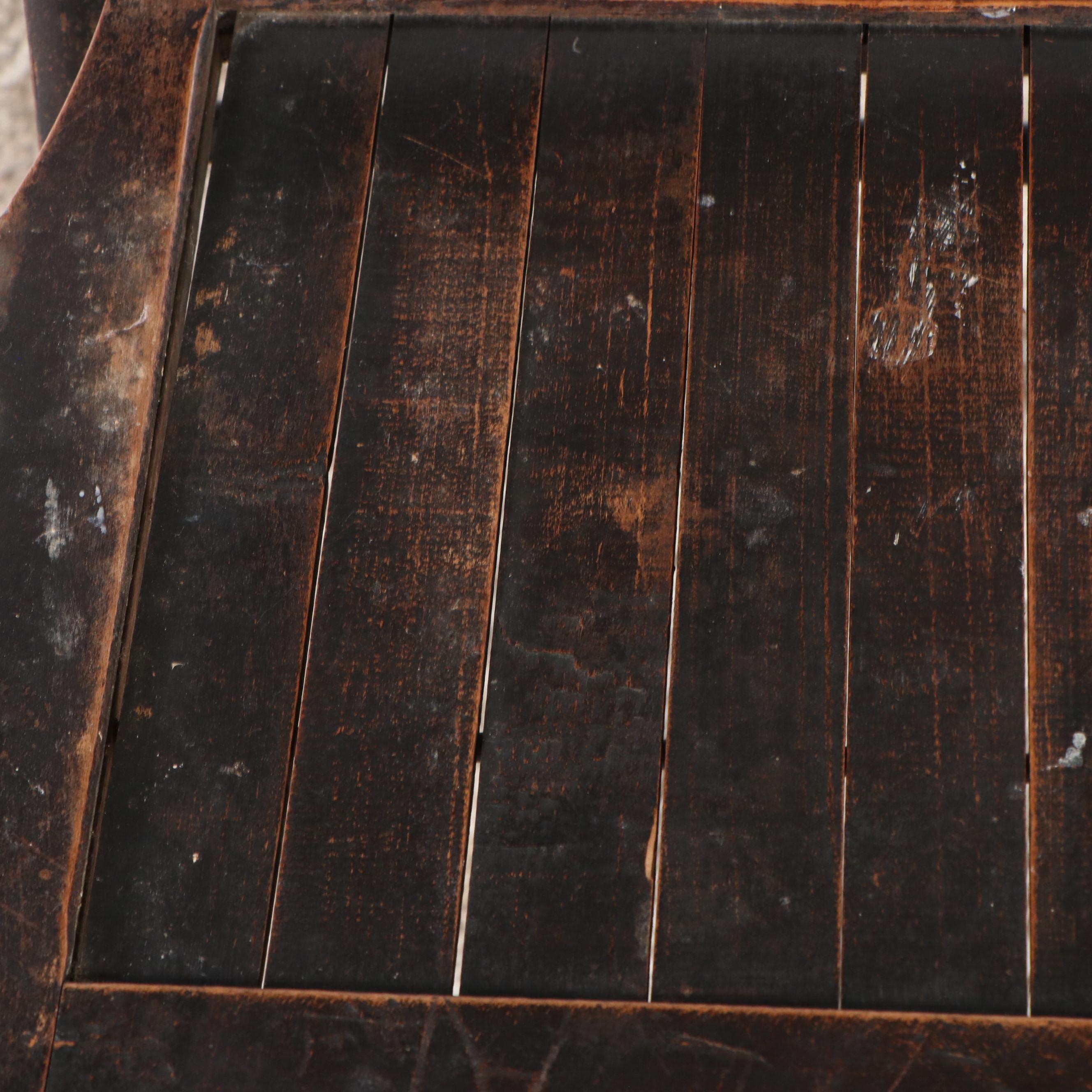 Set of Four Vintage Painted Wood Folding Chairs