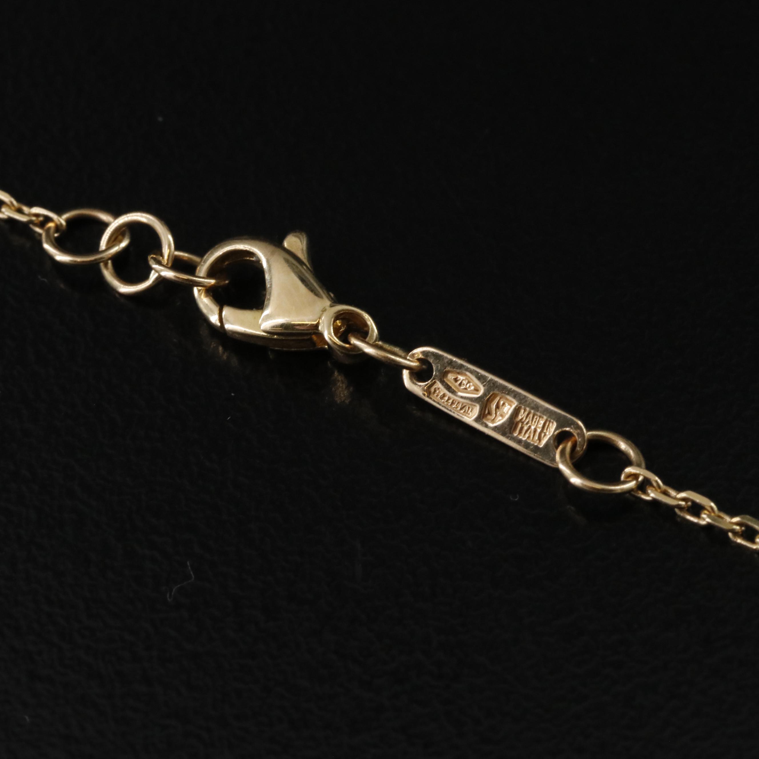 Salvatore Ferragamo Kimo 1951 18K Enamel High Heel Shoe Necklace