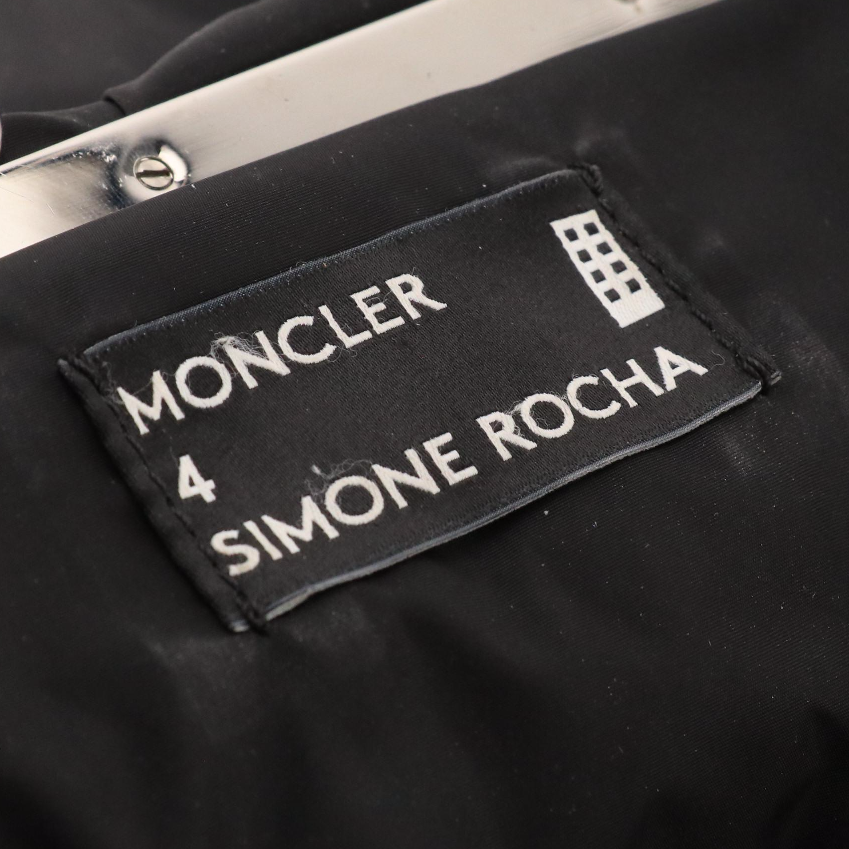 Moncler x Simone Rocha Embellished Crossbody Frame Bag in Black Nylon & Leather