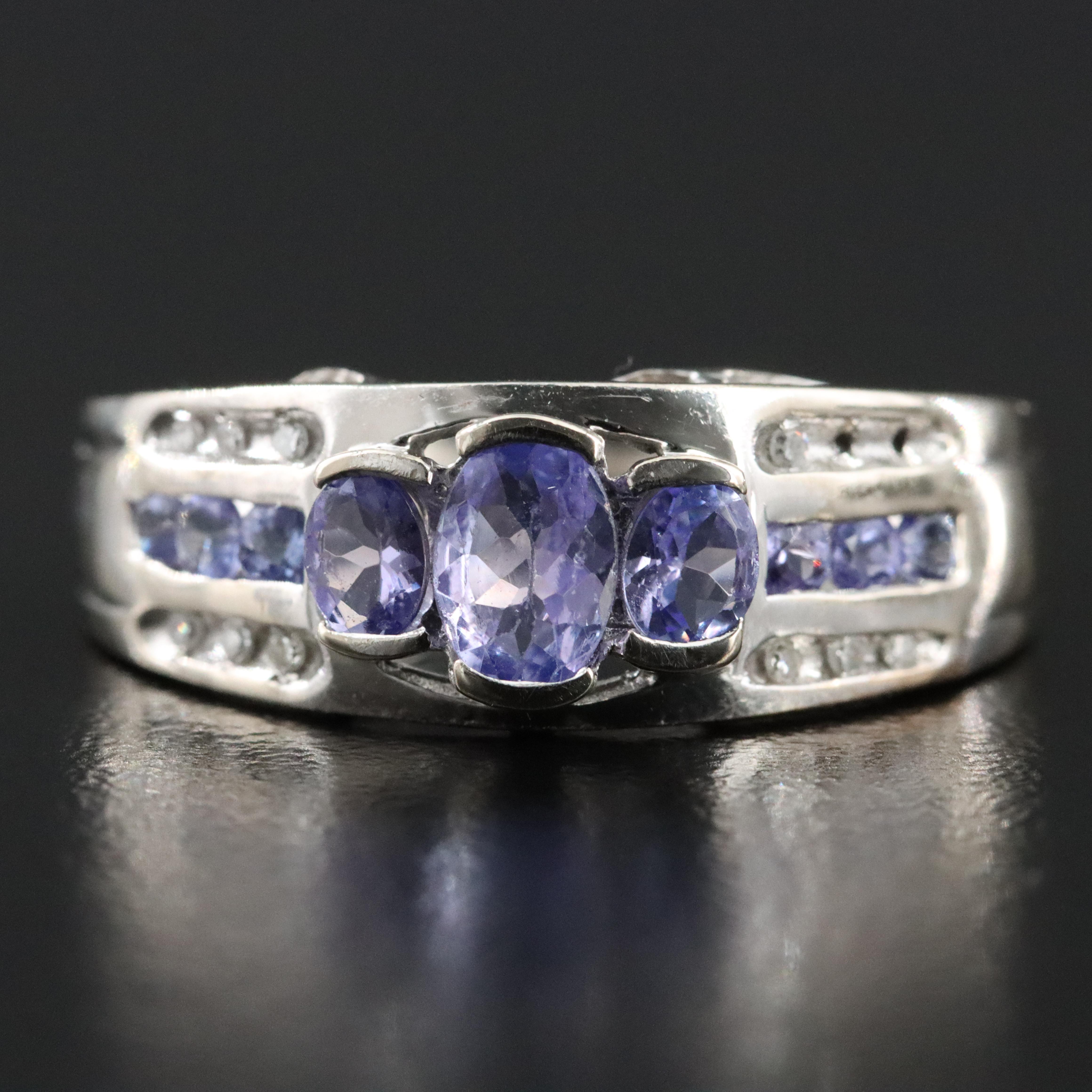 10K Tanzanite and Diamond Ring