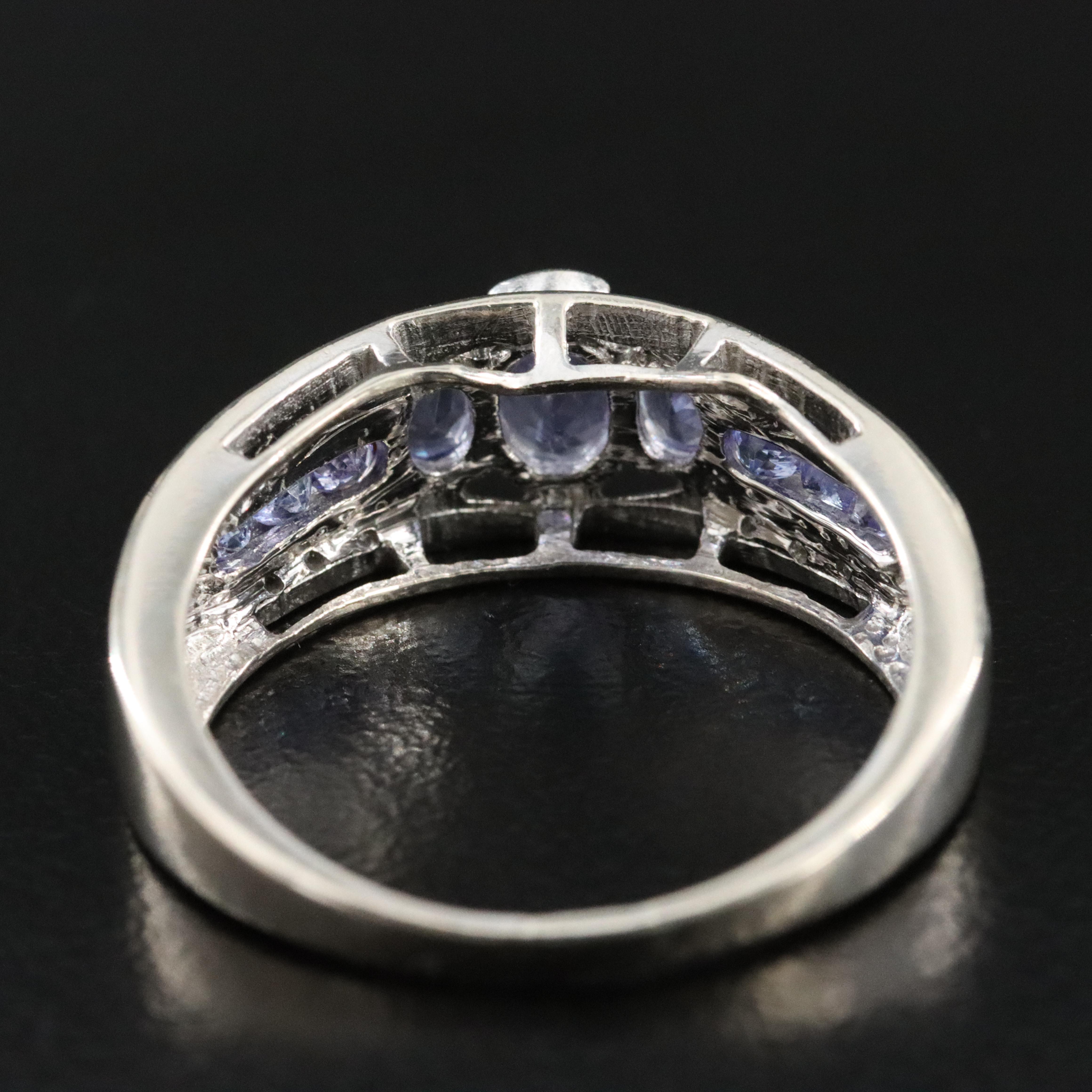 10K Tanzanite and Diamond Ring