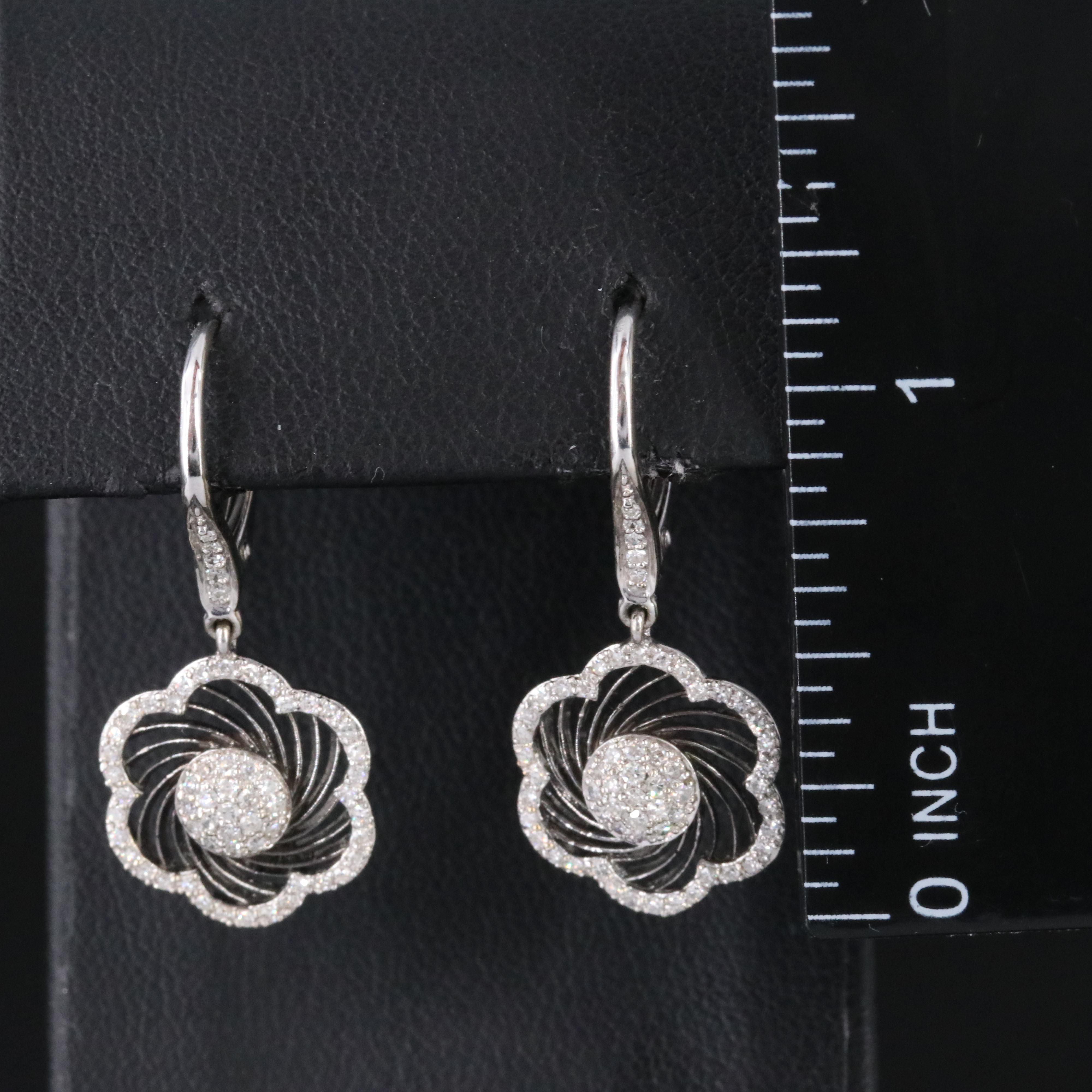 14K 0.45 CTW Diamond Flower Earrings