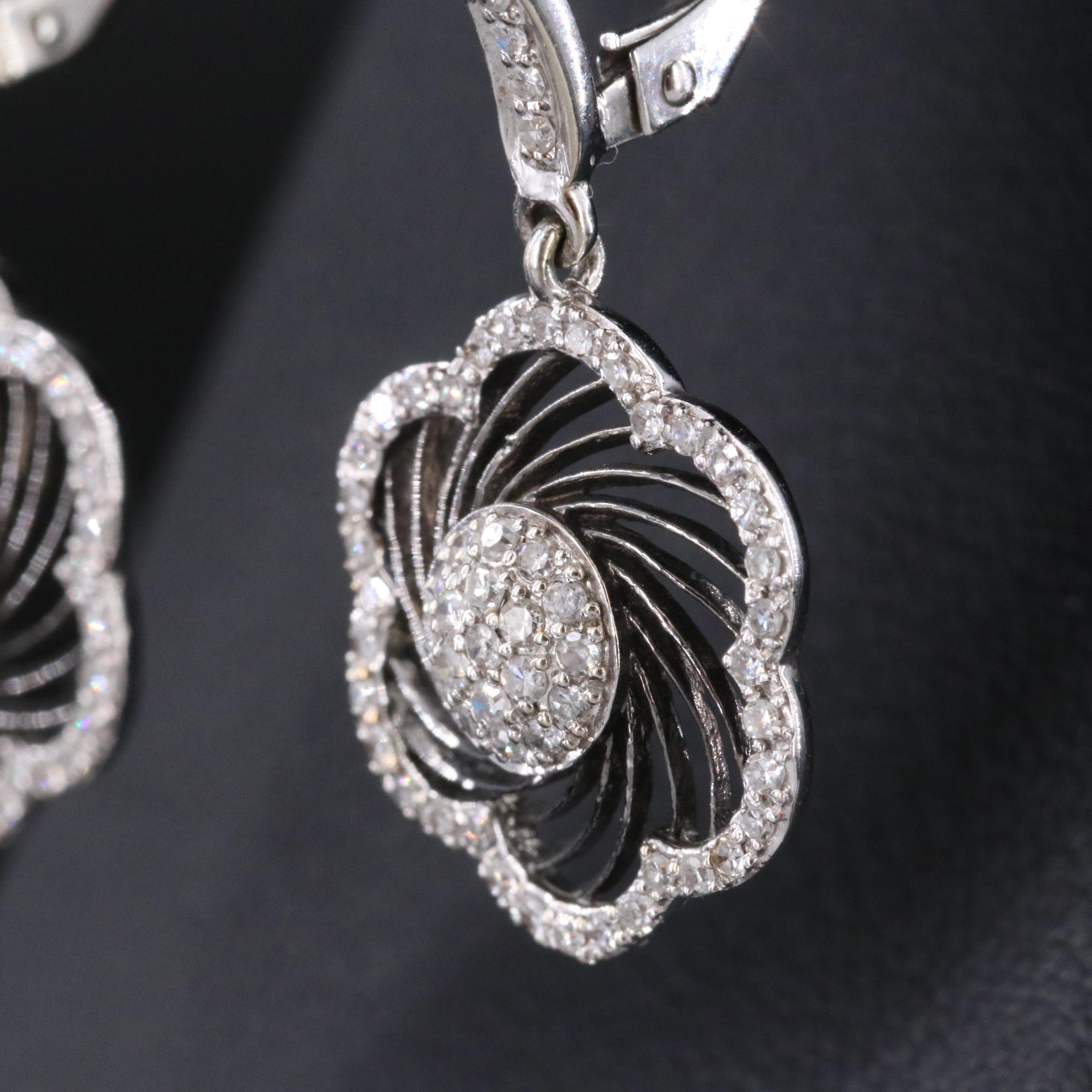 14K 0.45 CTW Diamond Flower Earrings