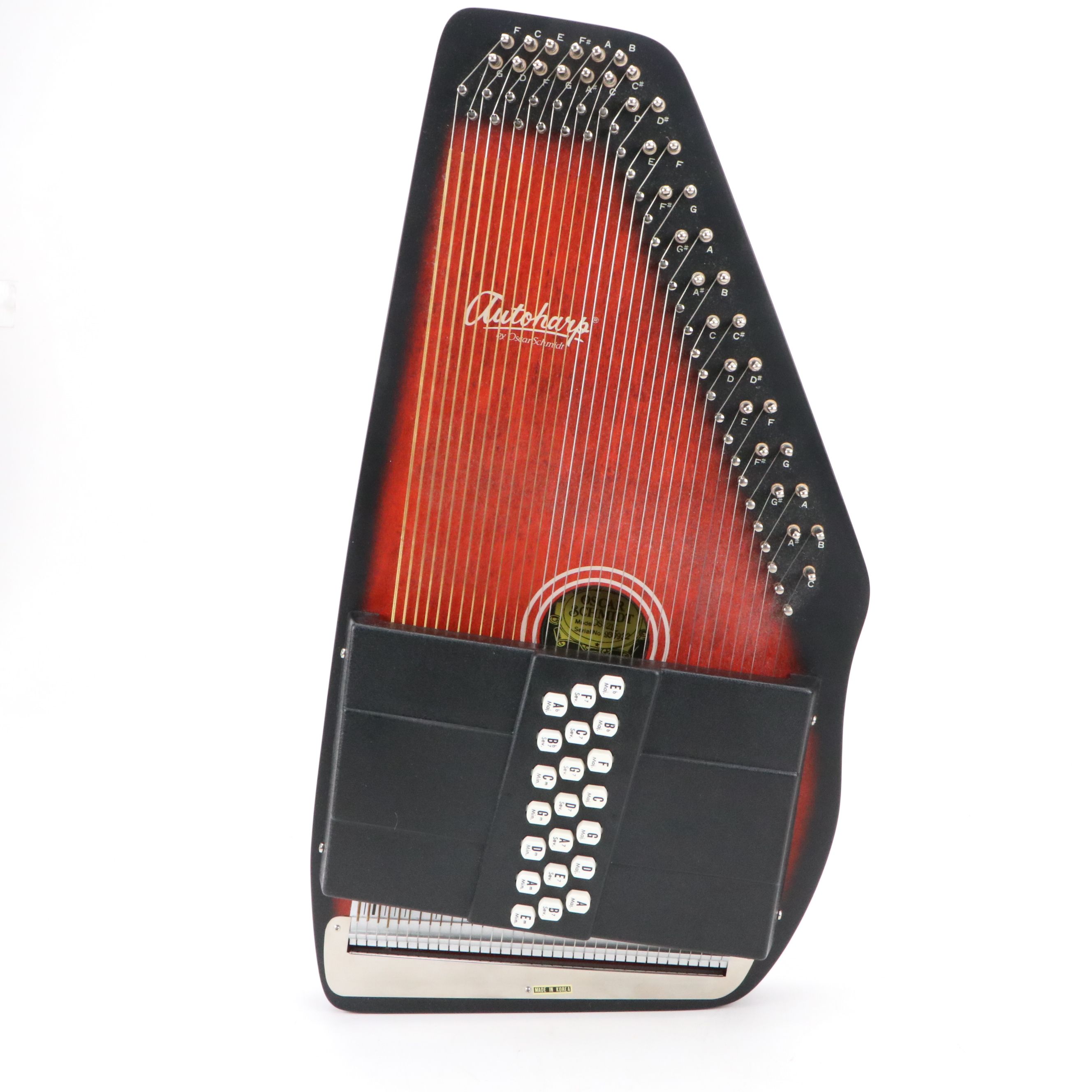 Oscar Schmidt Autoharp with Black Tolex Hard Case