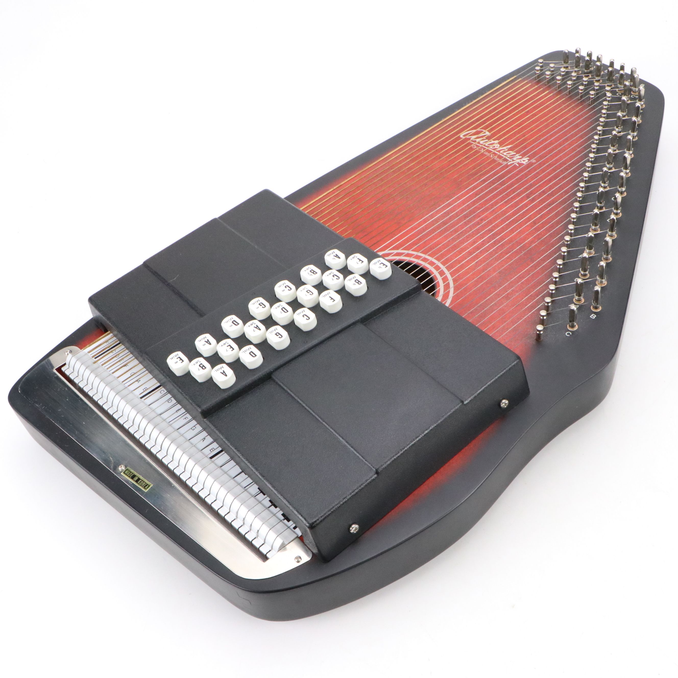 Oscar Schmidt Autoharp with Black Tolex Hard Case