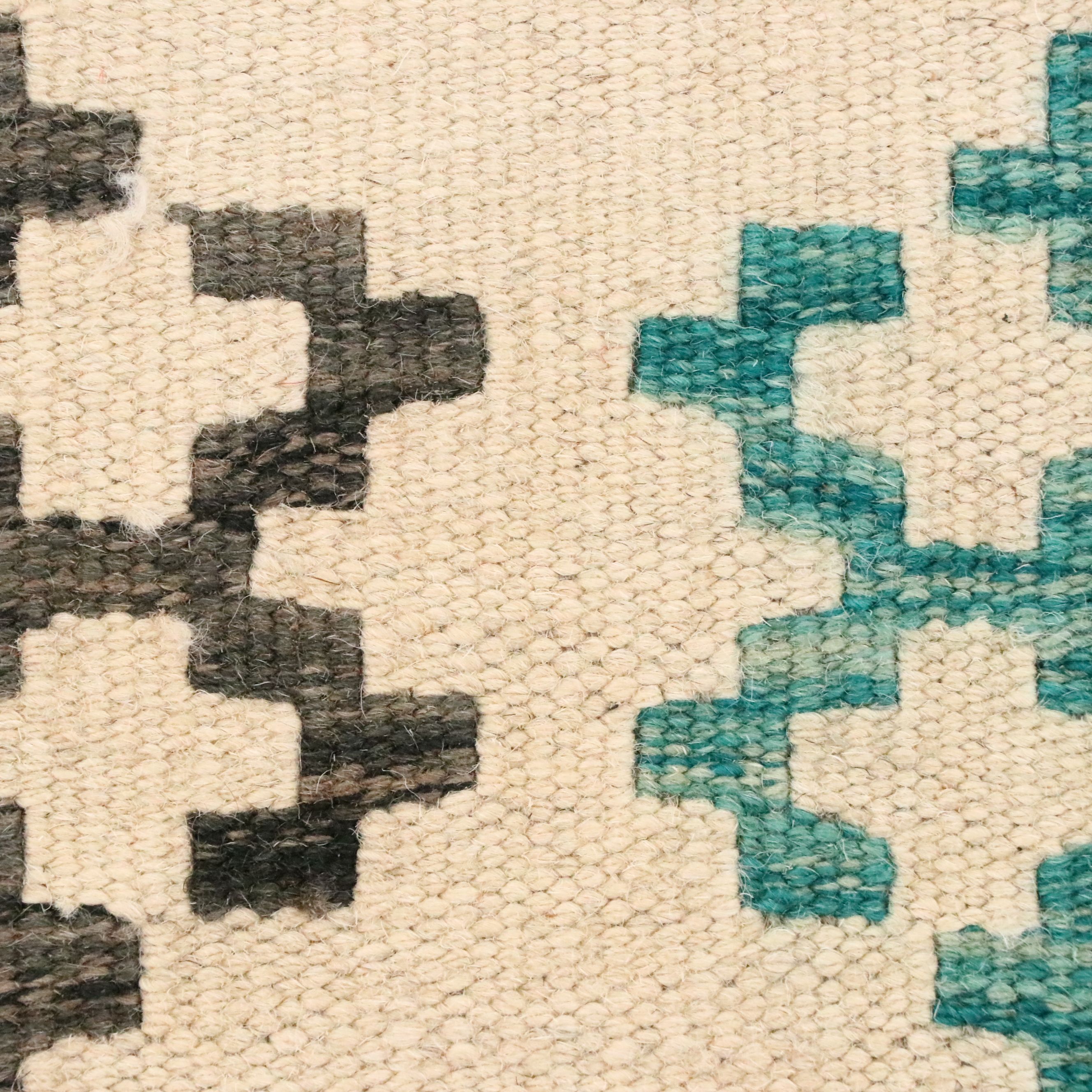 5'7 x 8'1 Handwoven Afghan Kilim Area Rug