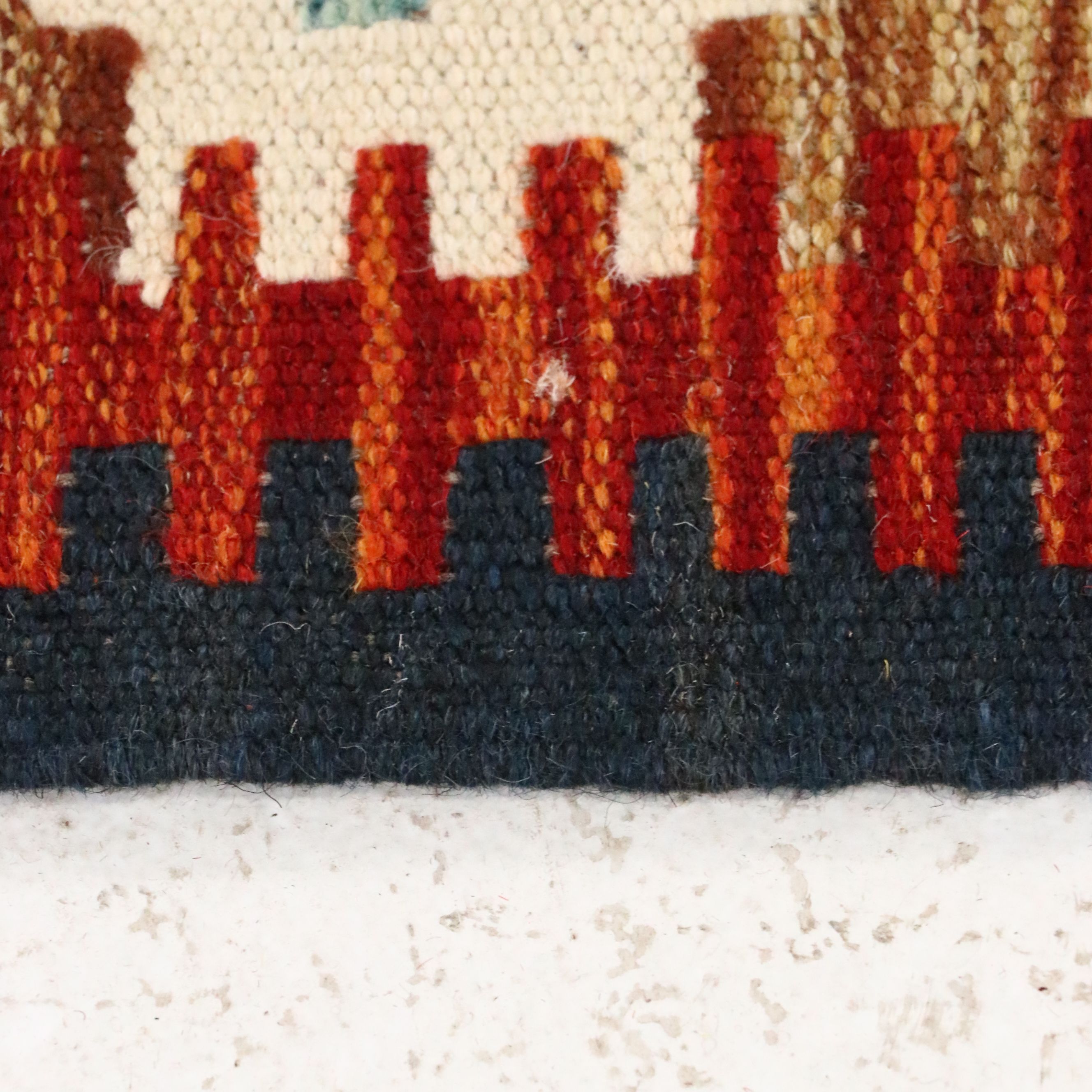 5'7 x 8'1 Handwoven Afghan Kilim Area Rug