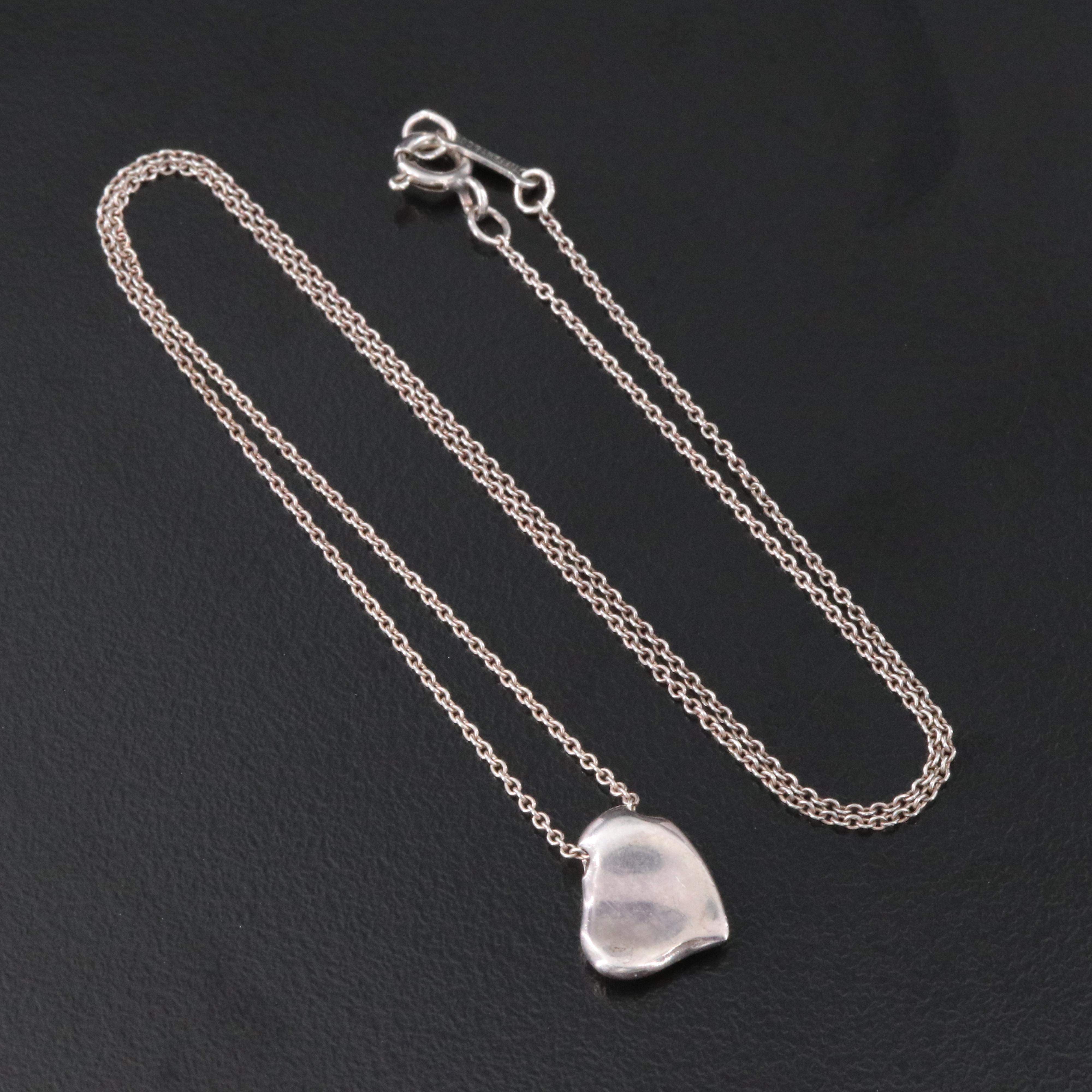 Elsa Peretti for Tiffany & Co. Sterling Full Heart Necklace