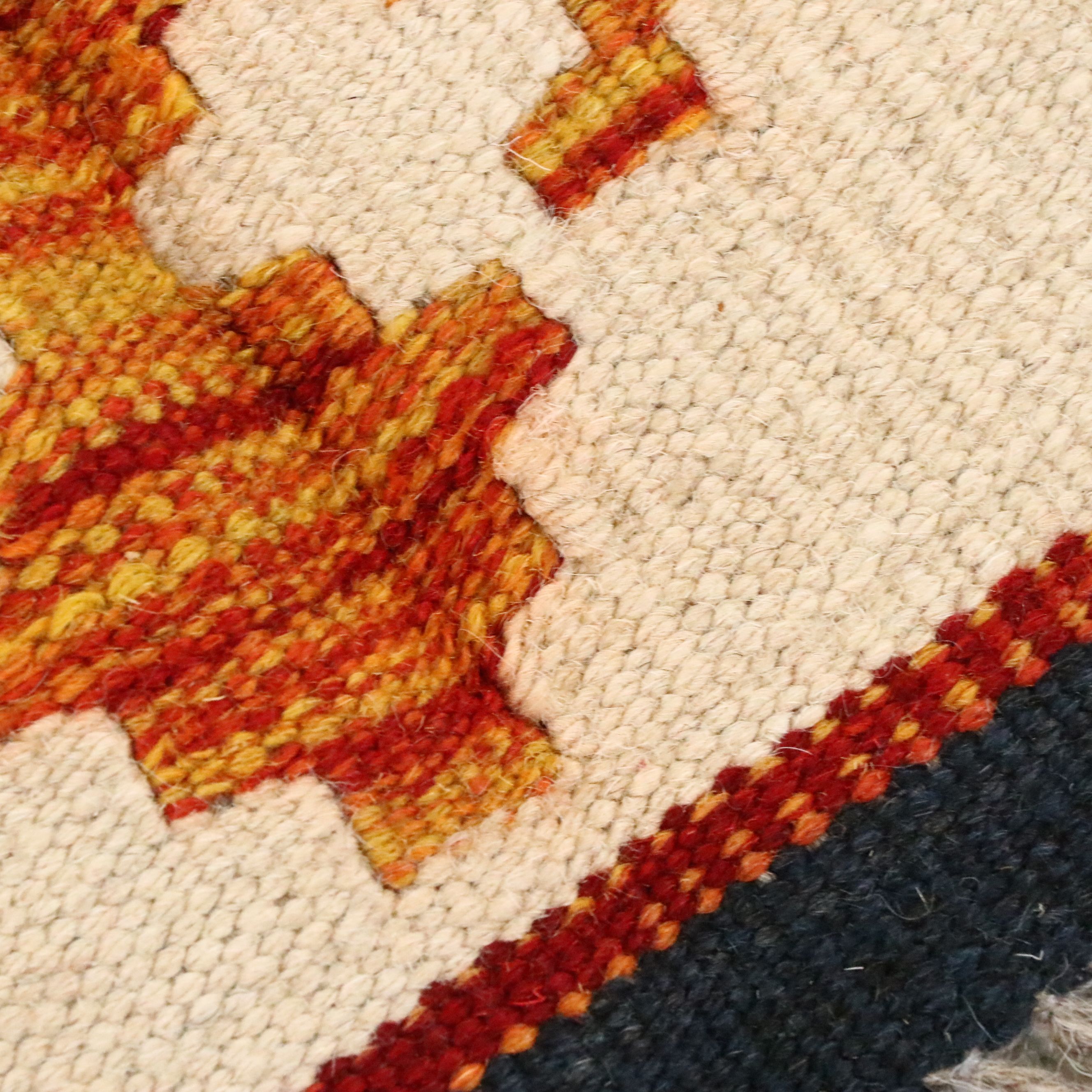 5'7 x 8'1 Handwoven Afghan Kilim Area Rug