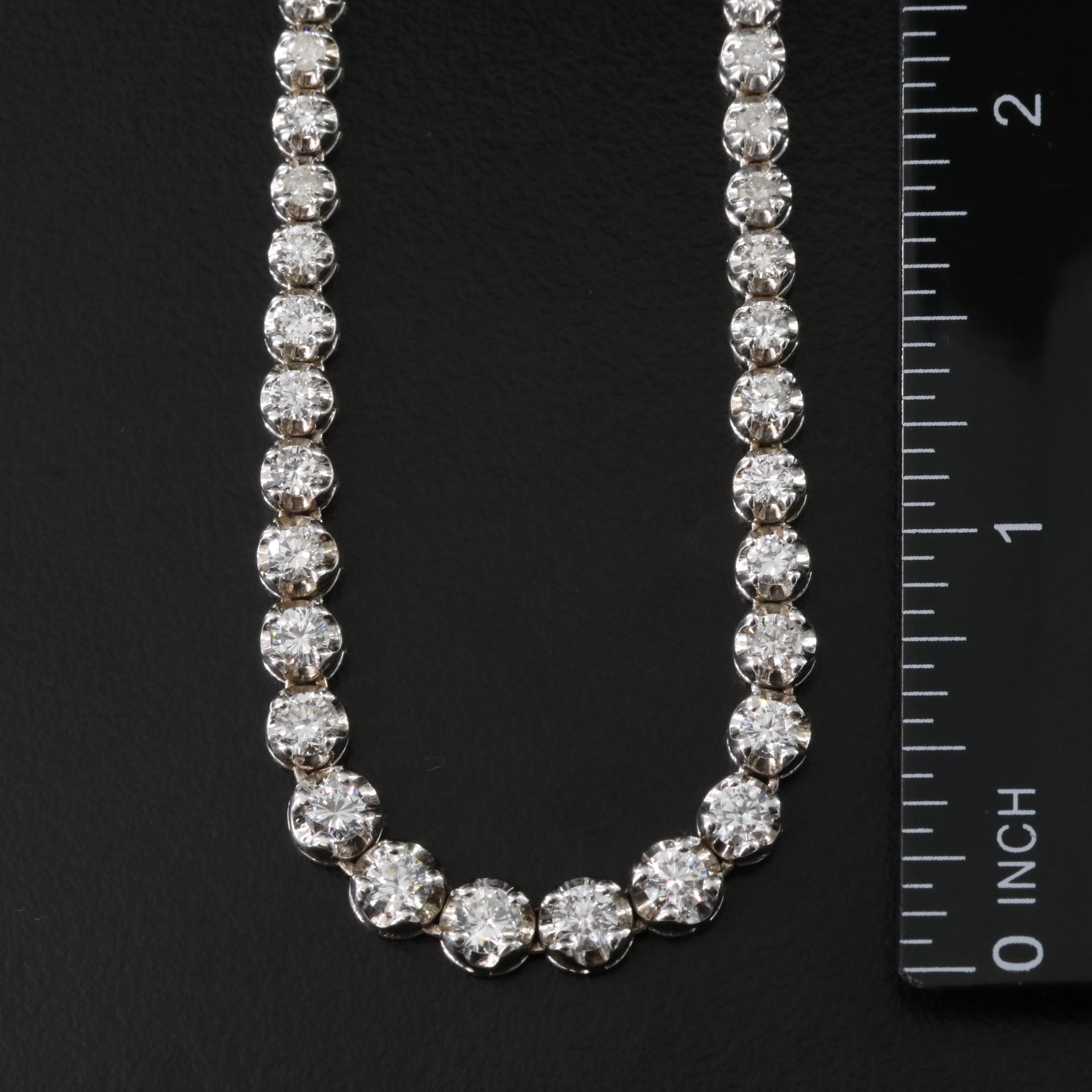 14K 4.13 CTW Diamond Riviera Necklace