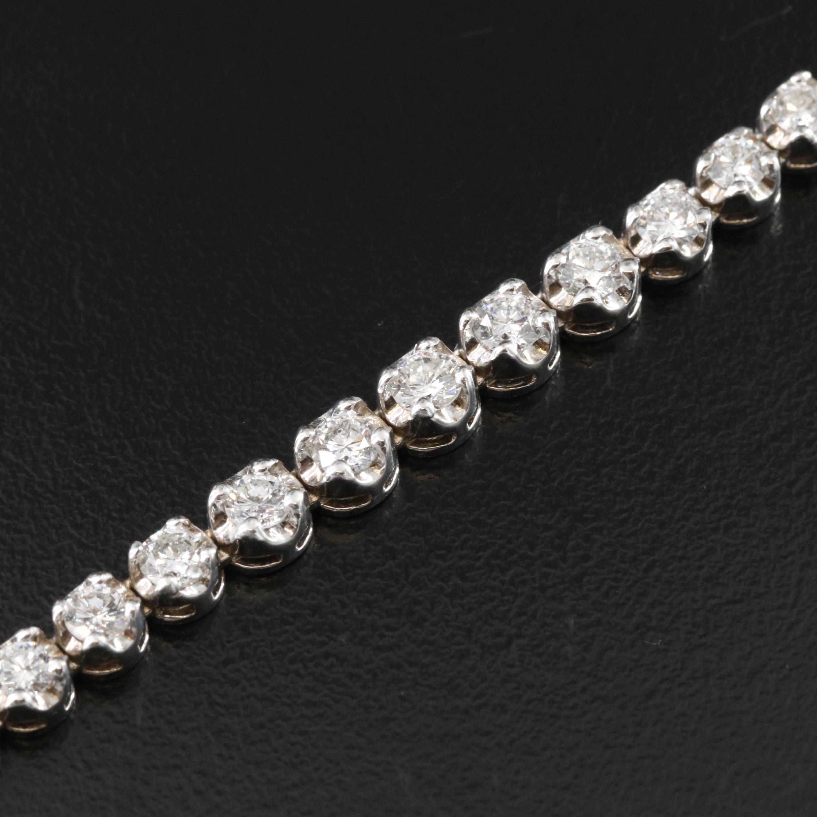 14K 4.13 CTW Diamond Riviera Necklace