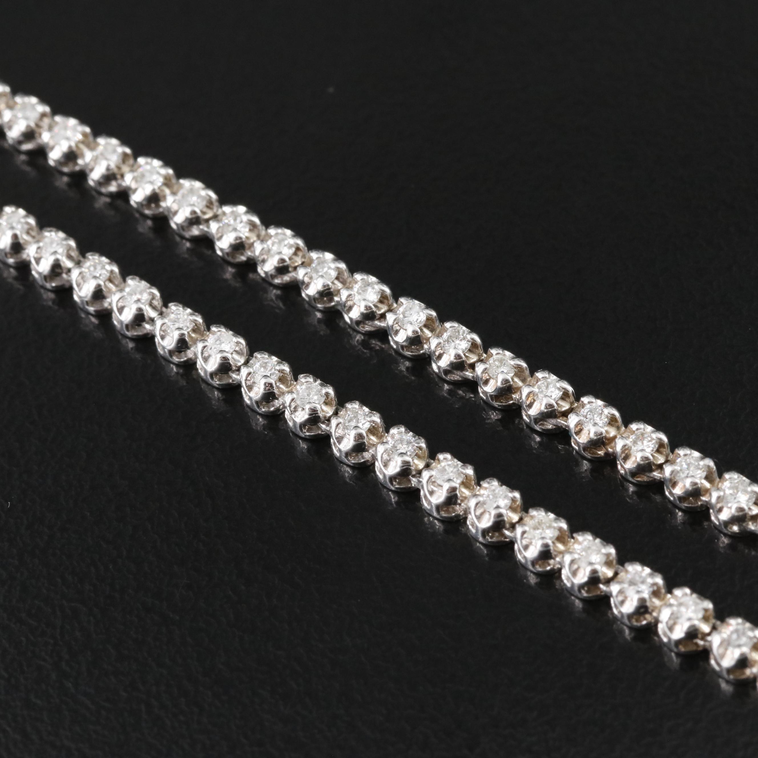 14K 4.13 CTW Diamond Riviera Necklace