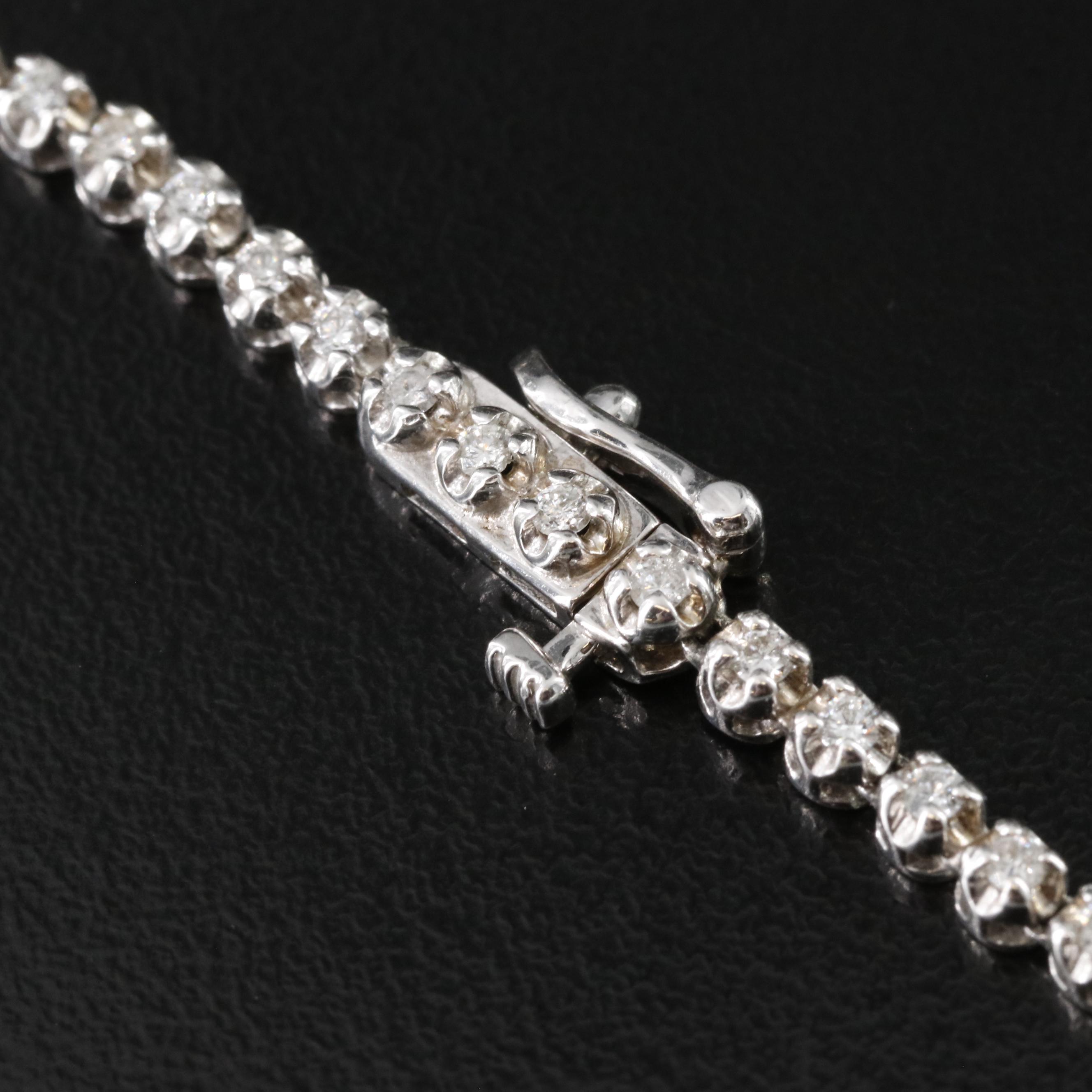 14K 4.13 CTW Diamond Riviera Necklace