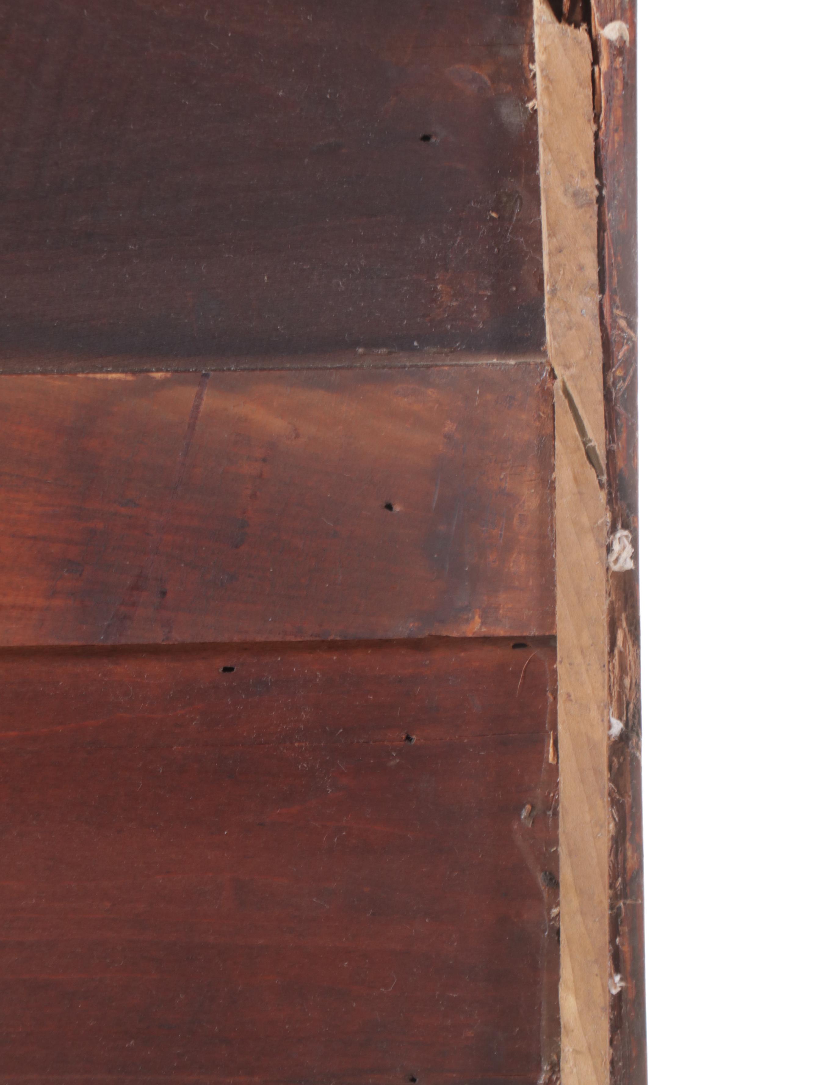 Victorian Serpentine Front Oak Bonnet Chest