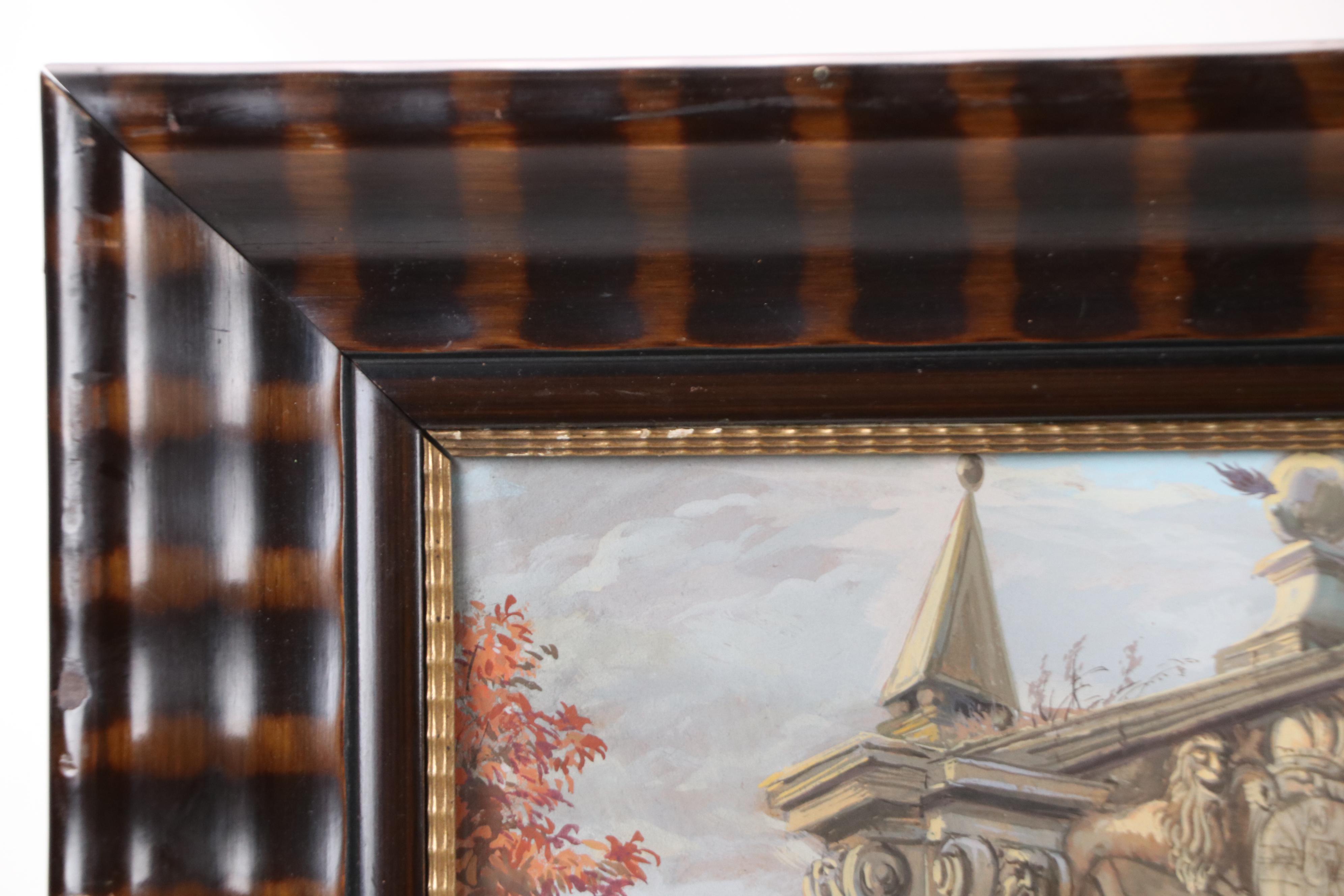 Alfons Faustue Gouache Painting of Nuremburg Gate in Forchheim Fortress, 1925