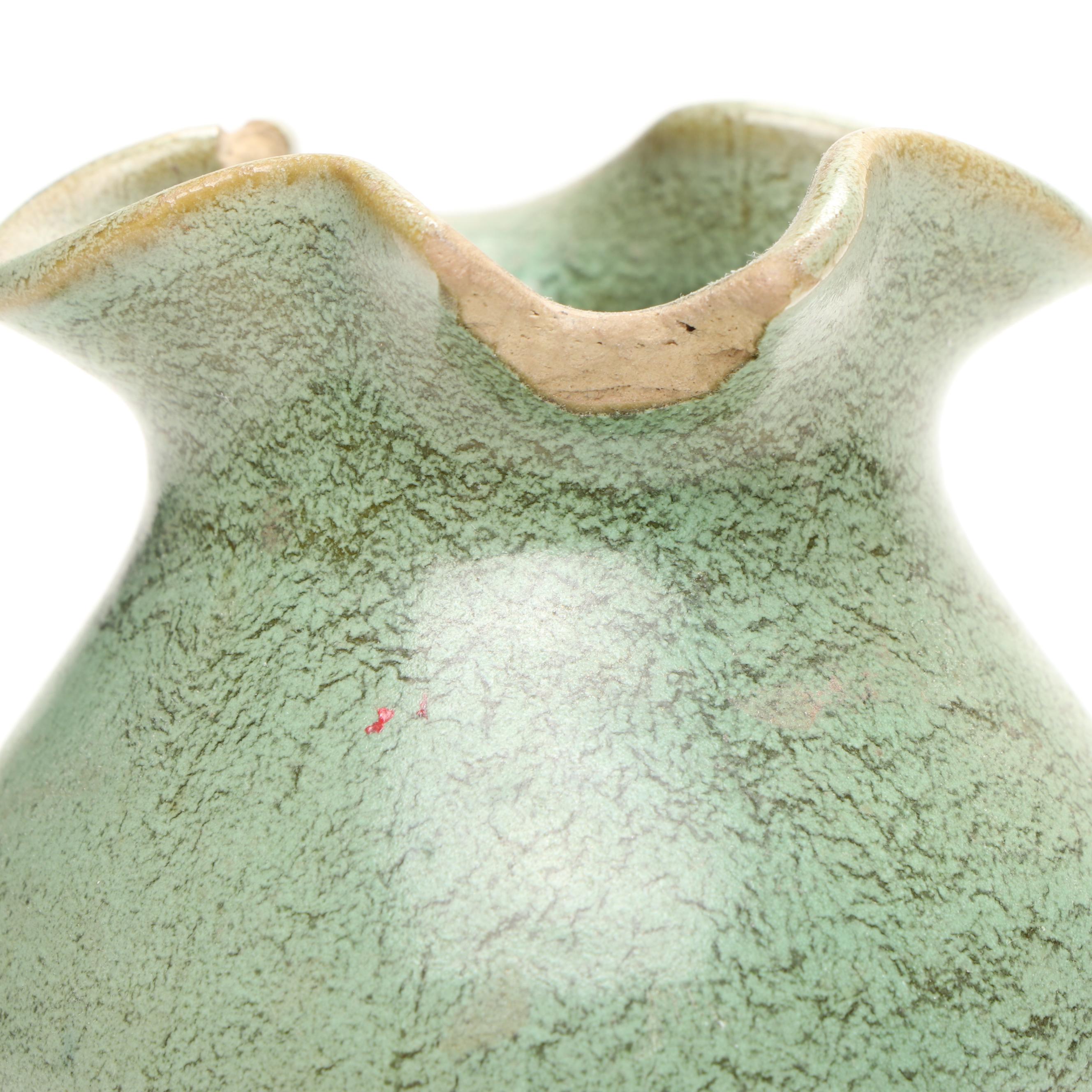 Dolita Dohrman with Other Ceramic Vases, Candlesticks and Sectioned Wood Tray