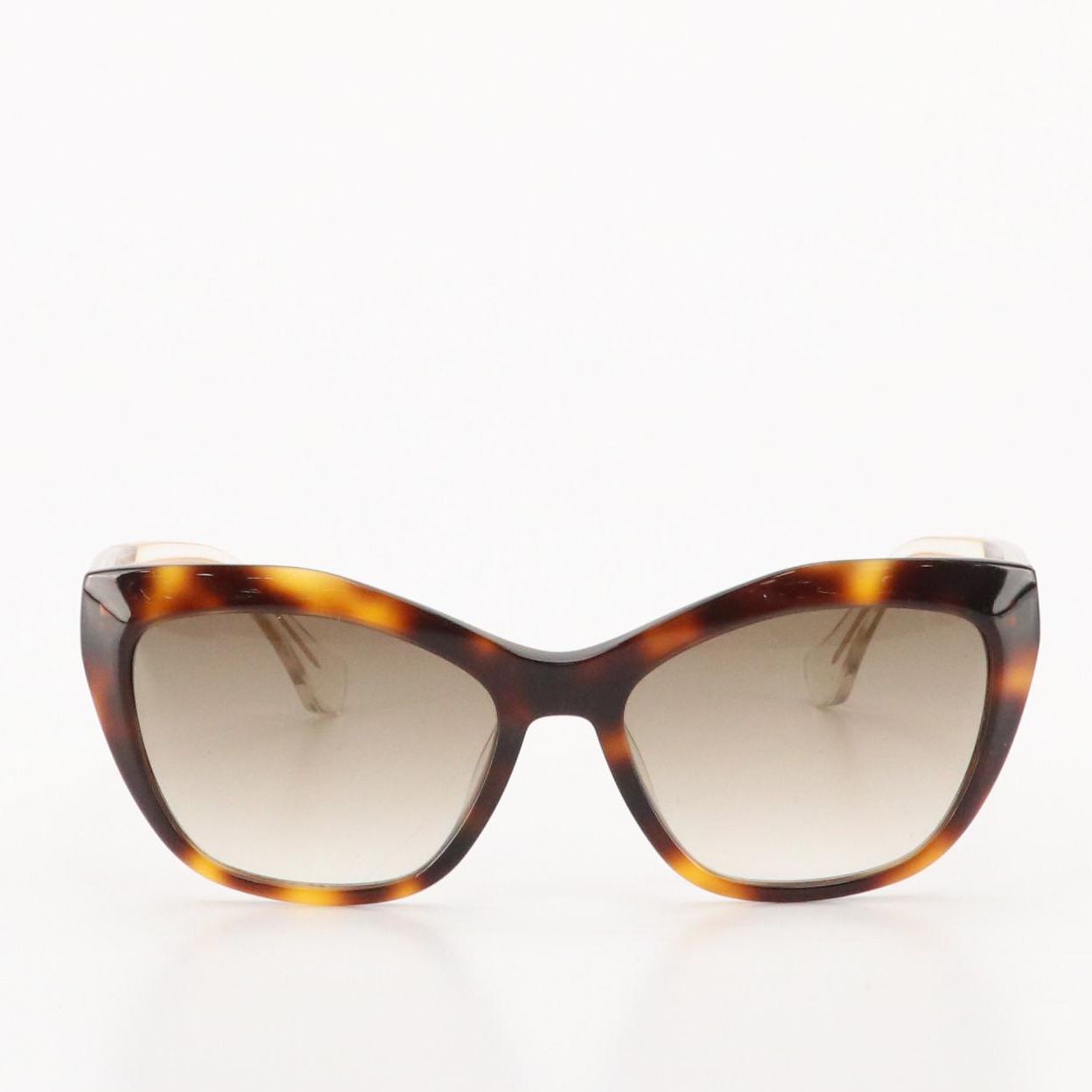 Balenciaga BA 47 53P Havana Cat Eye Sunglasses, With Case