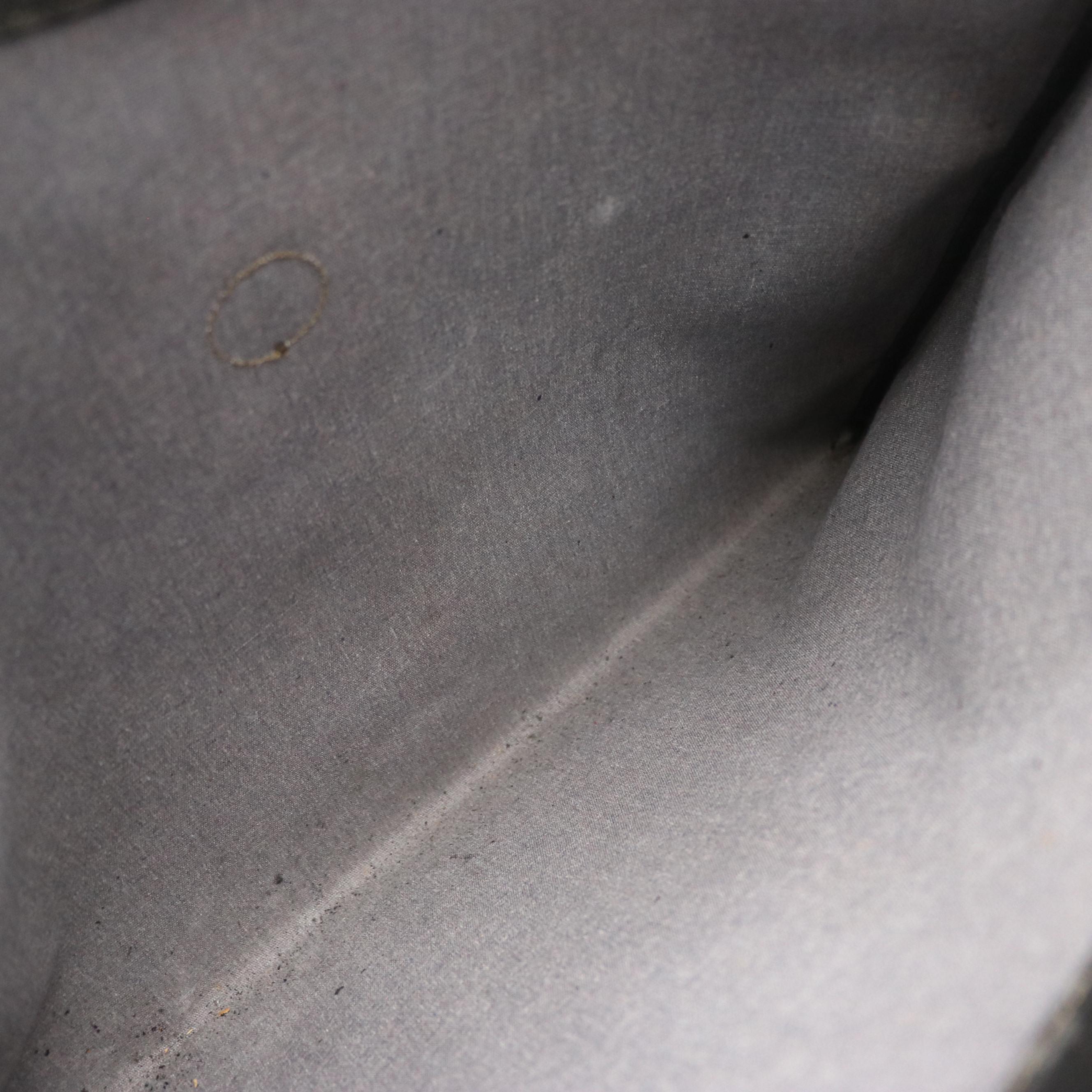 Fendi Handbag Tote in Checked Canvas and Black Leather Trim