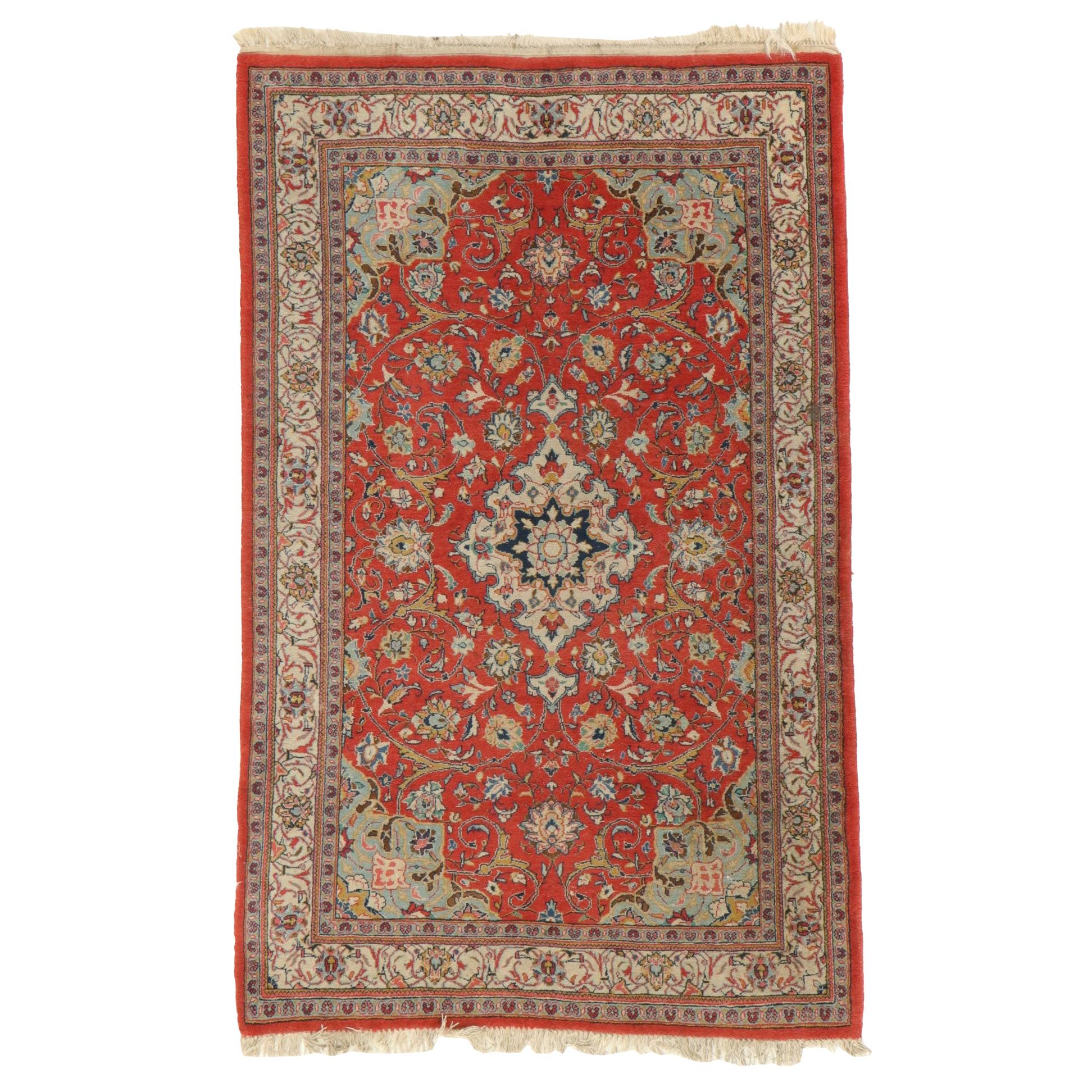 4'3 x 7'10 Hand-Knotted Persian Tabriz Area Rug