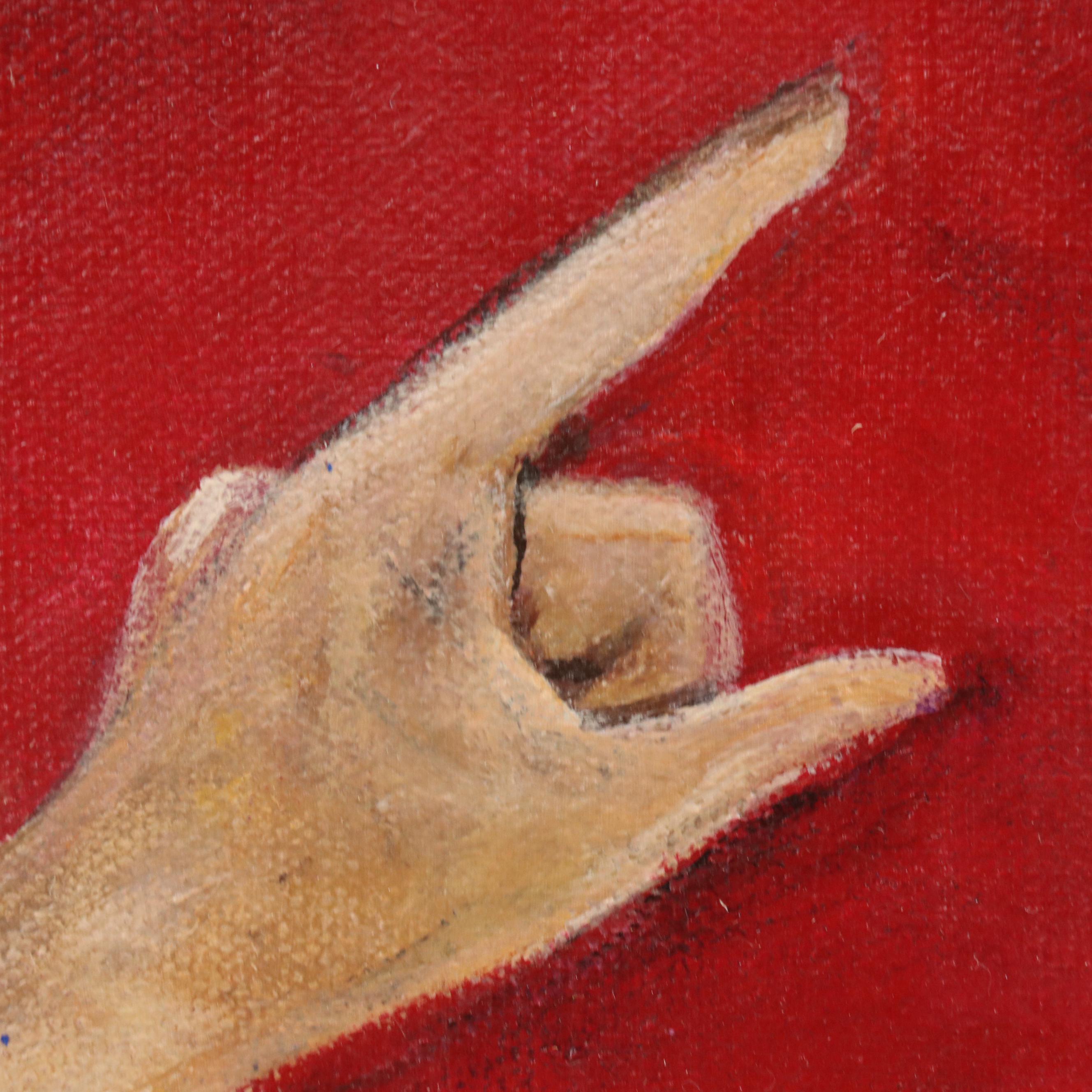 Ann Roberts Mixed Media Painting "Renaissance Man," 21st C.