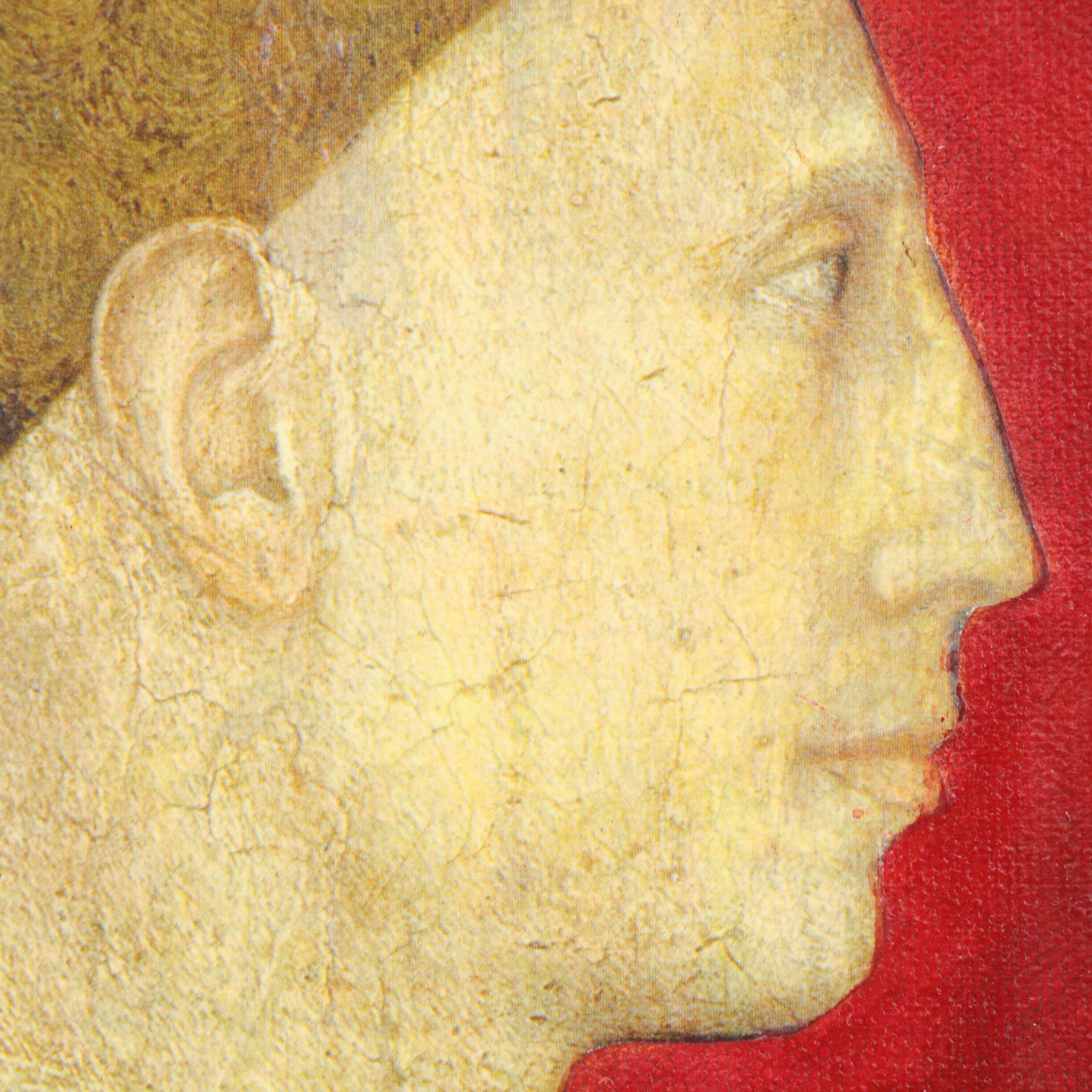 Ann Roberts Mixed Media Painting "Renaissance Man," 21st C.