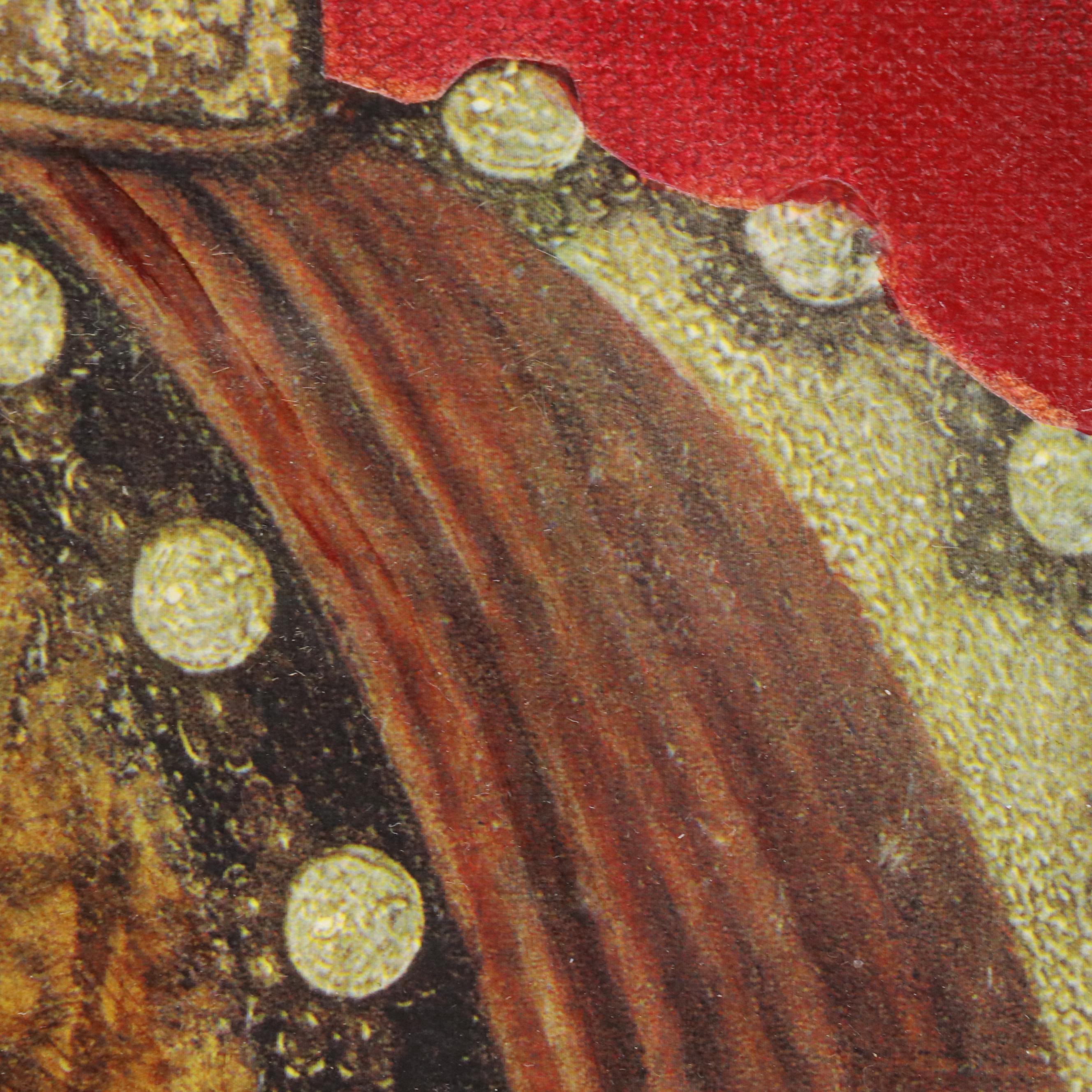 Ann Roberts Mixed Media Painting "Renaissance Man," 21st C.