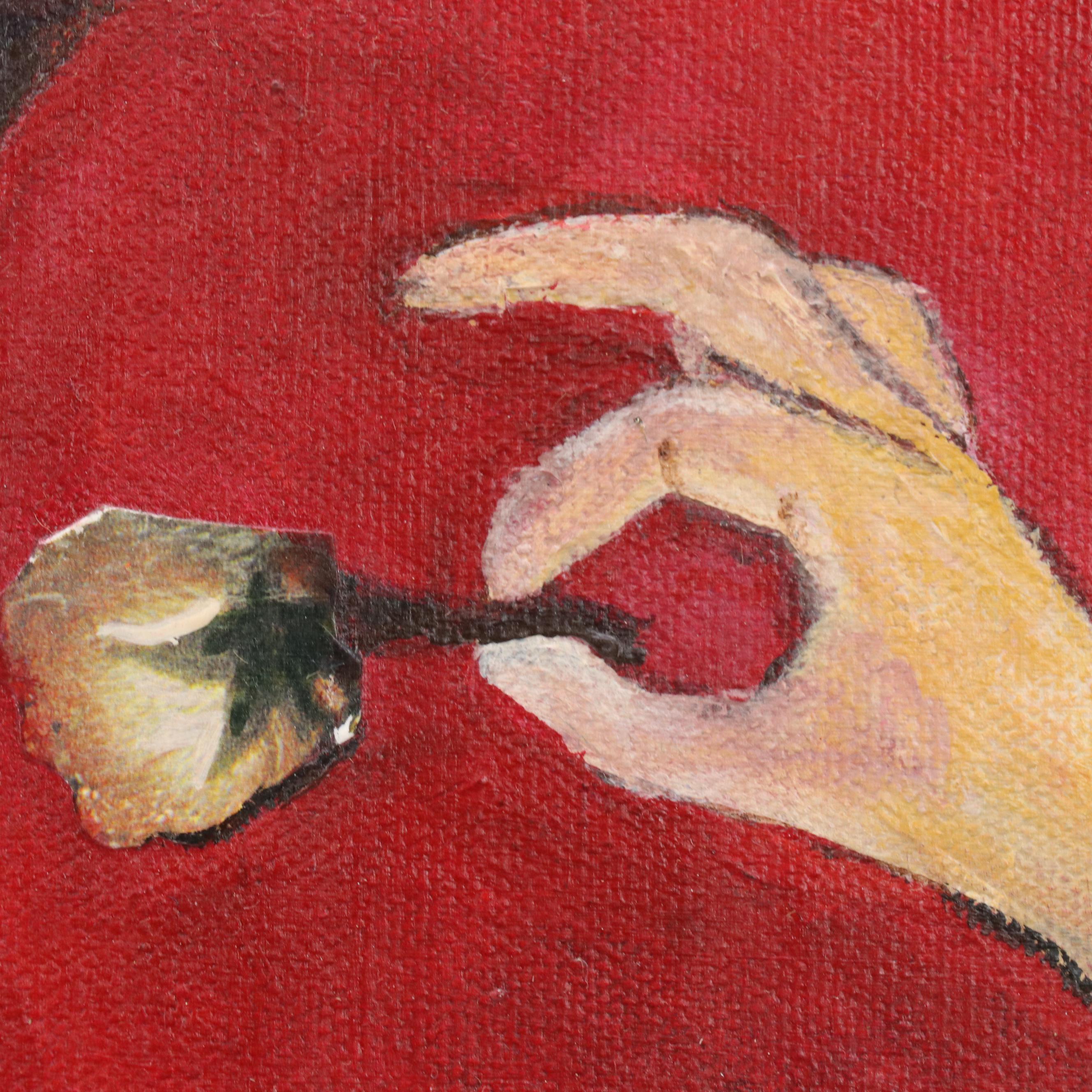 Ann Roberts Mixed Media Painting "Renaissance Man," 21st C.