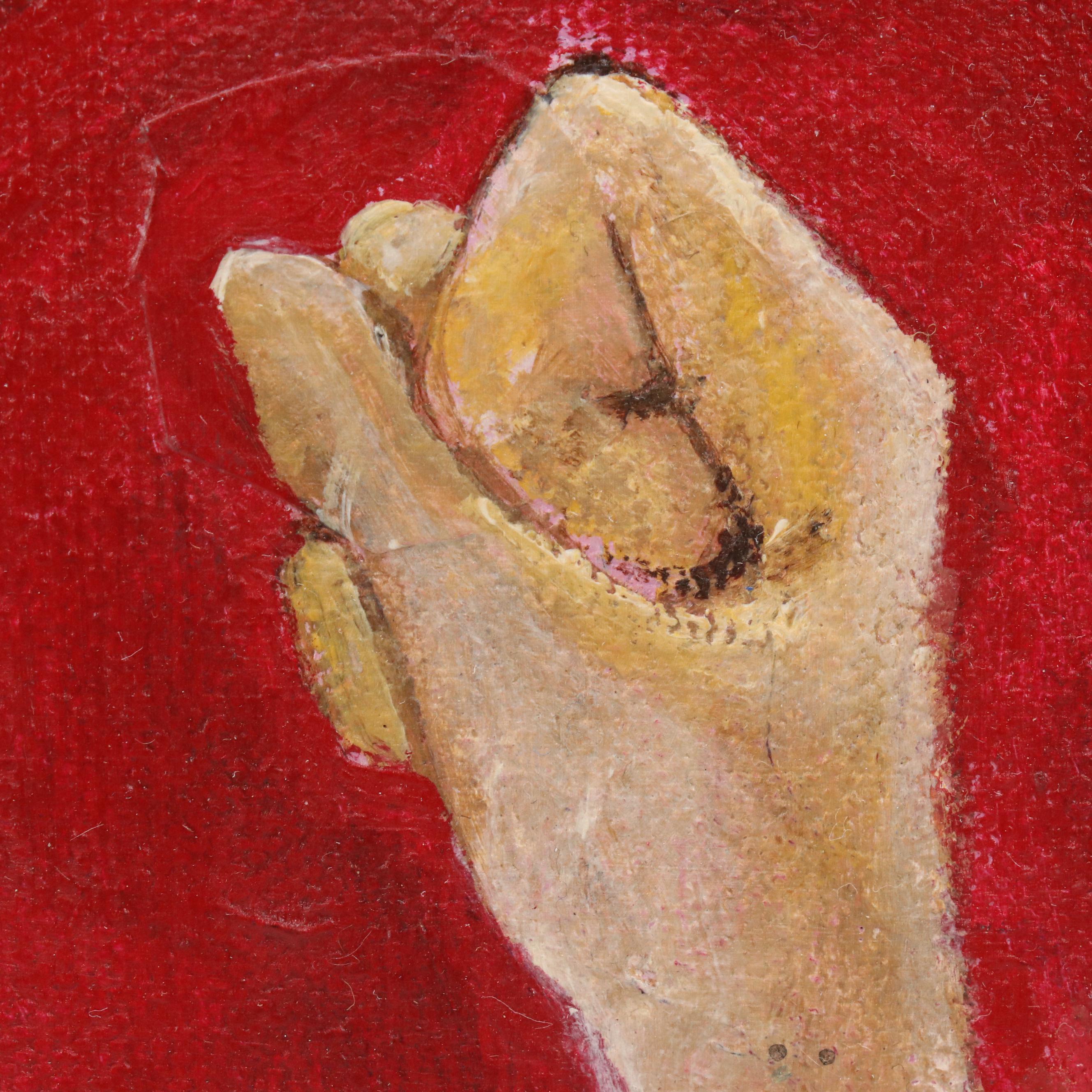 Ann Roberts Mixed Media Painting "Renaissance Man," 21st C.