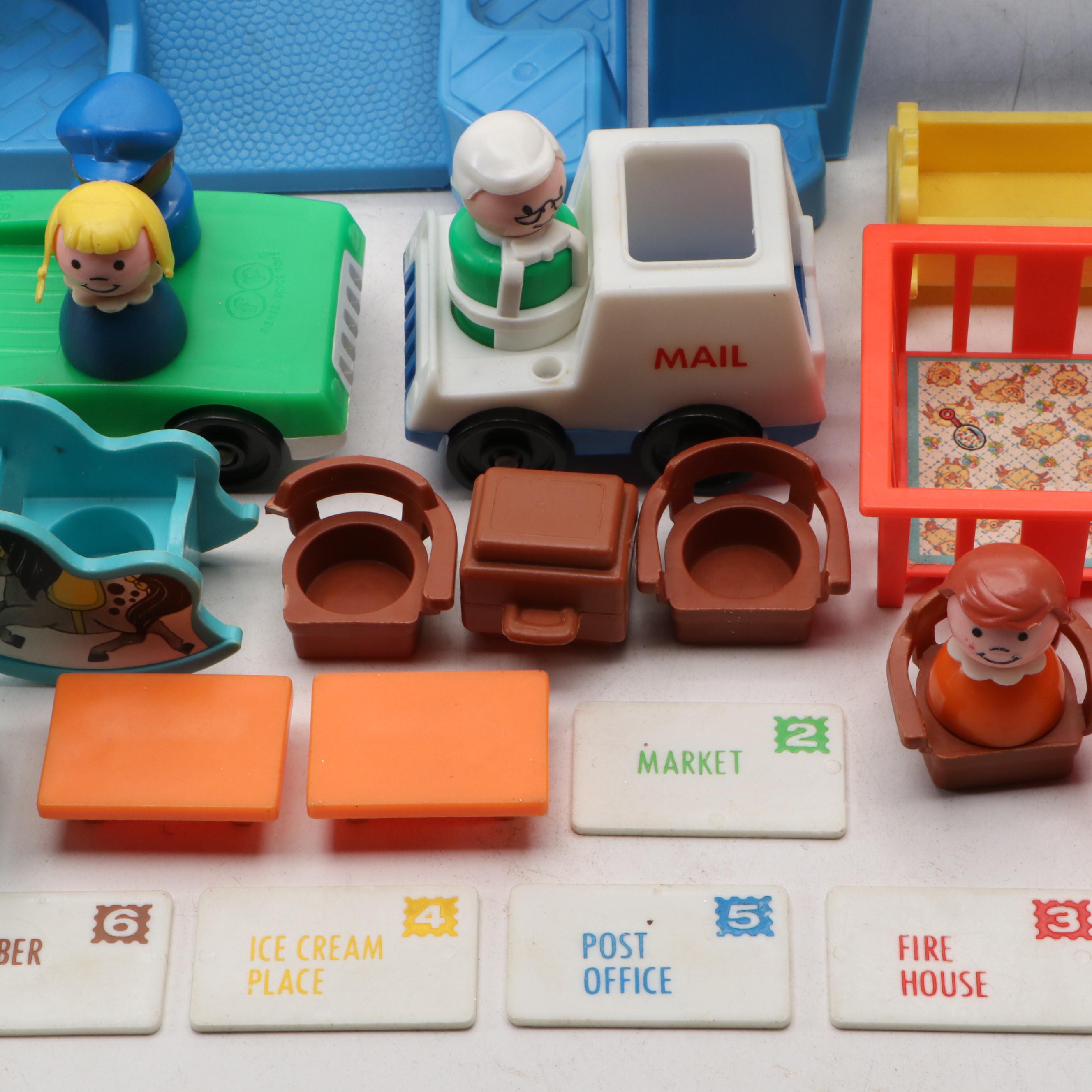 Fisher-Price Little People Main Street Playset, 1980s