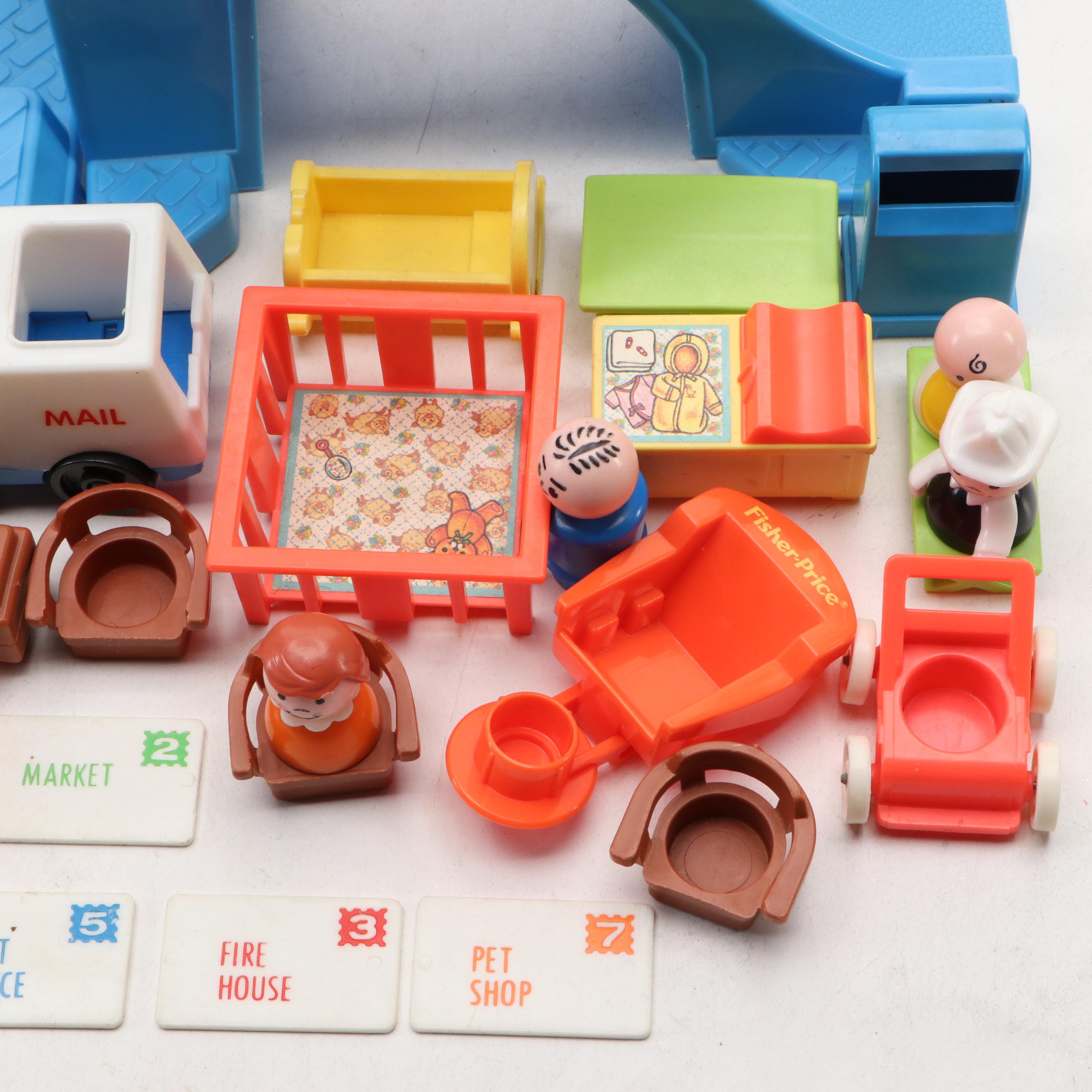 Fisher-Price Little People Main Street Playset, 1980s