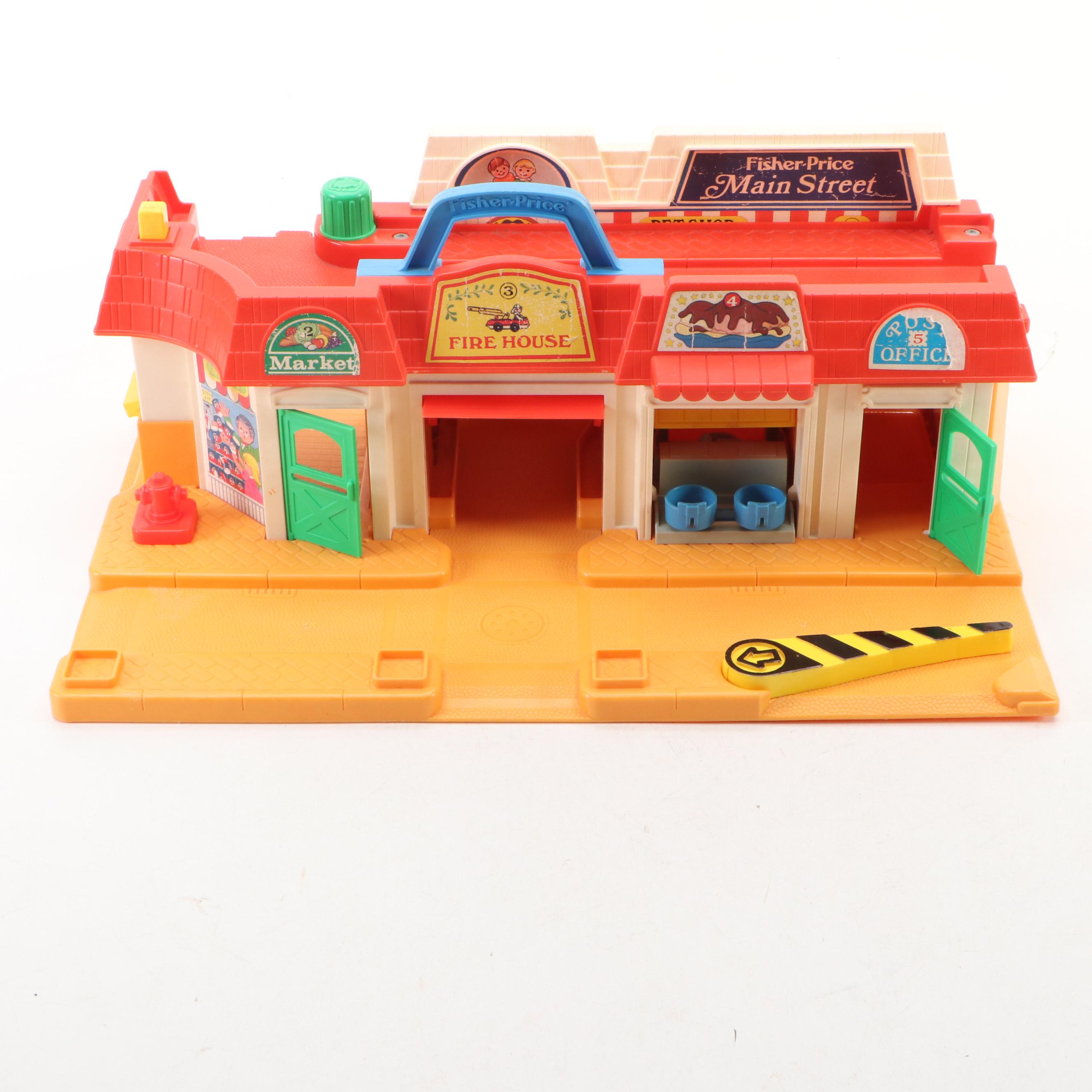 Fisher-Price Little People Main Street Playset, 1980s