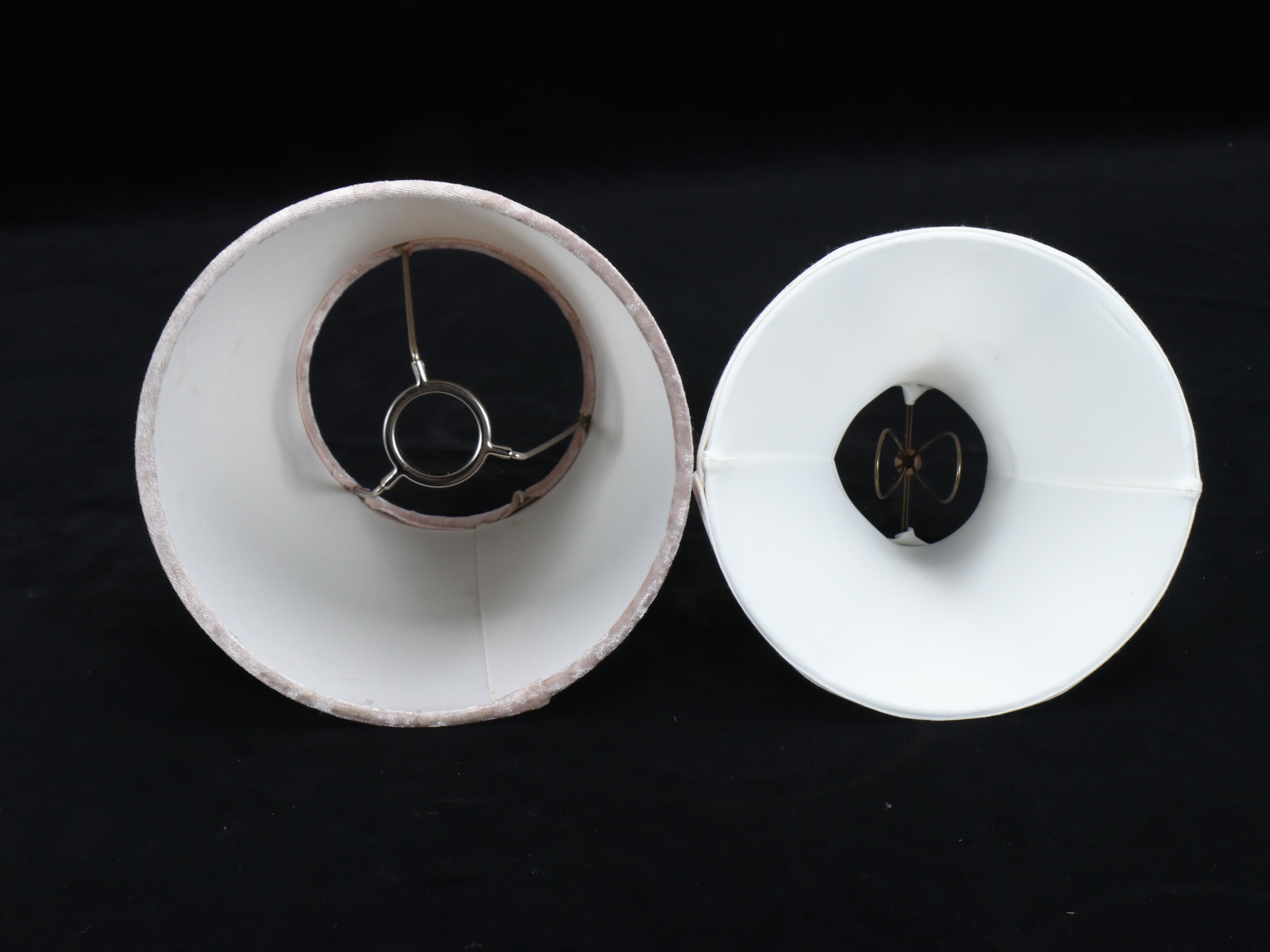 Metal Candlestick and Stacked Orb Table Lamps with Pottery Barn Metal Vase