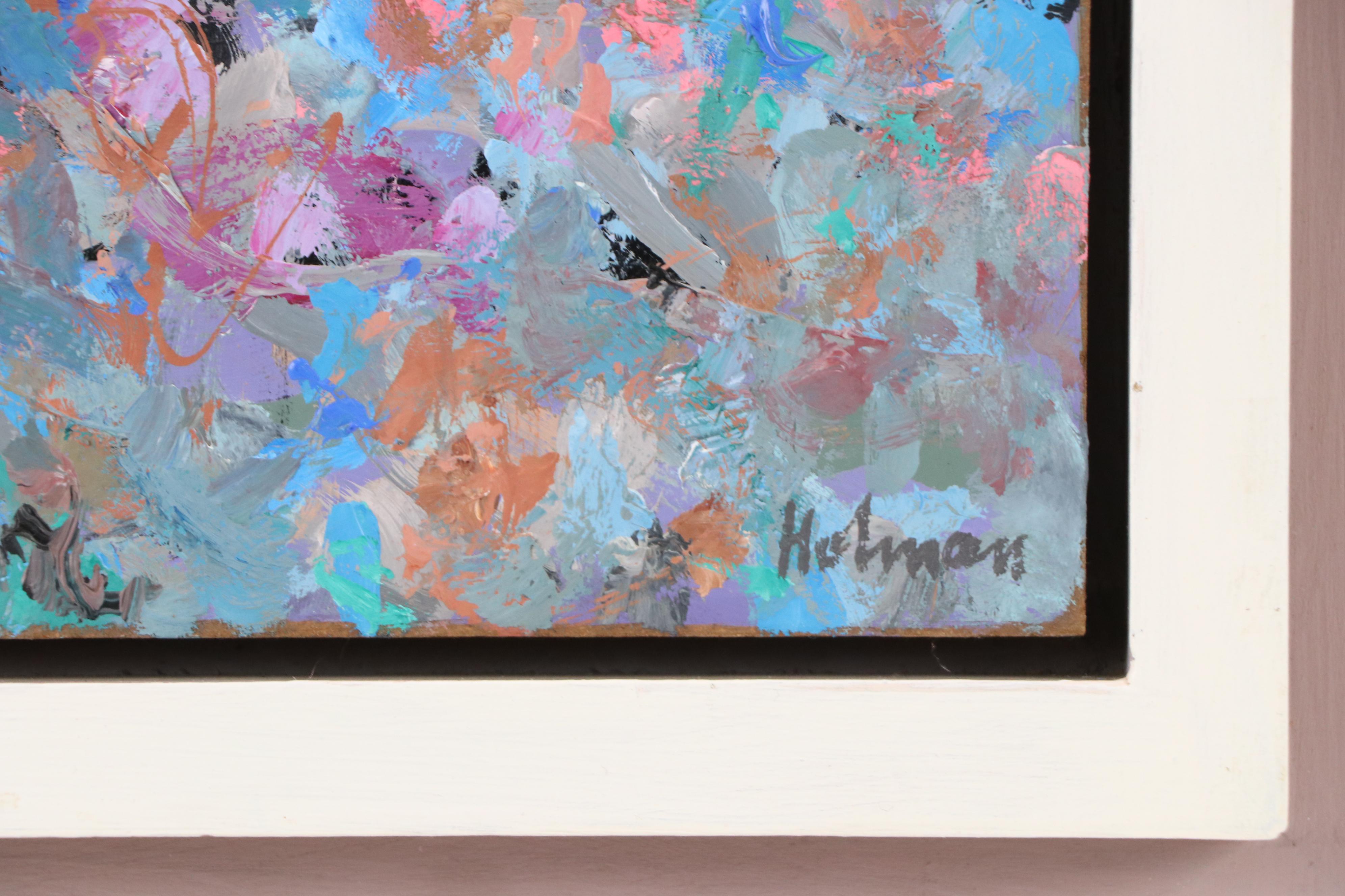 Bud Holman Impasto Oil Painting "New Mexican Landscape, Near Chimayo," 1979