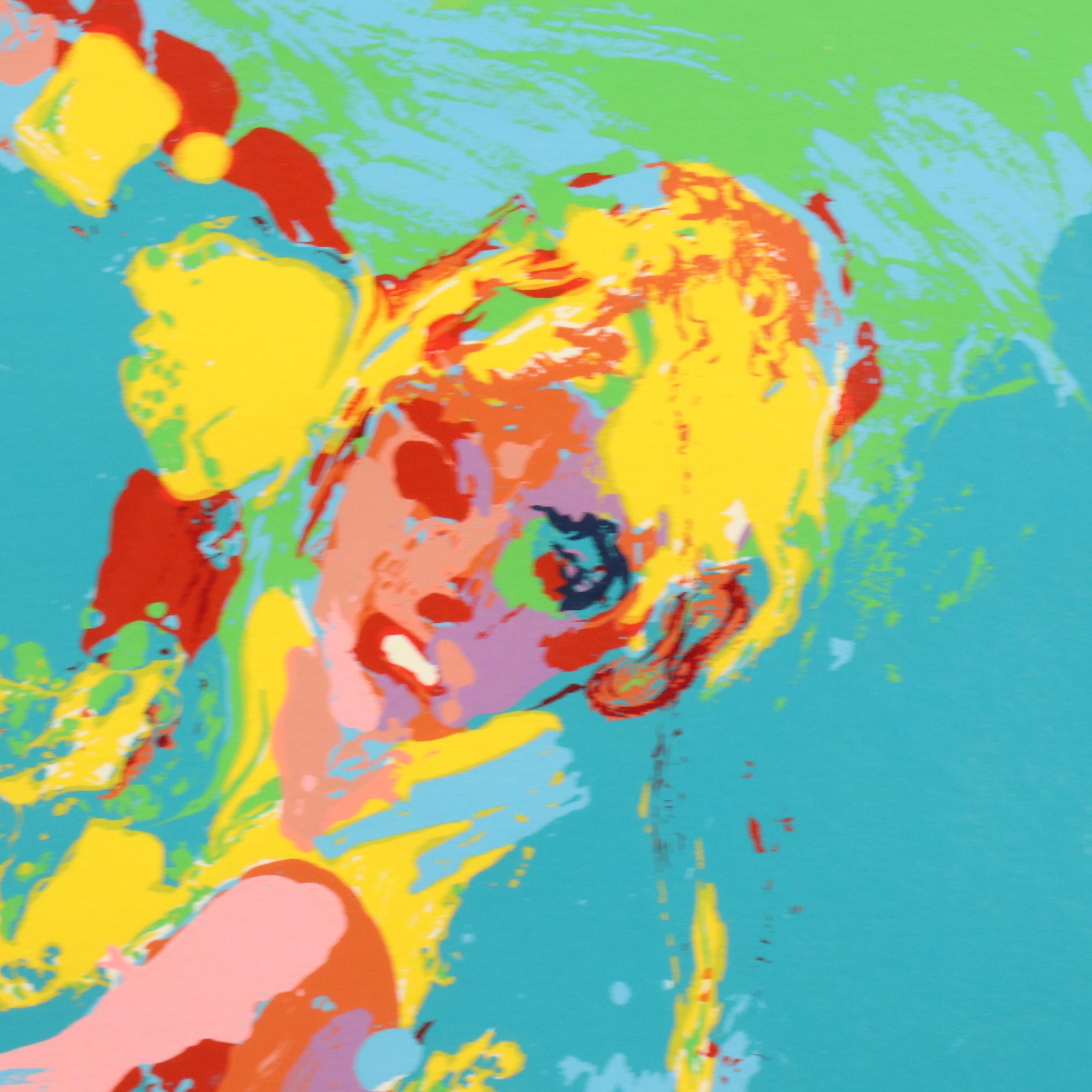 LeRoy Neiman Serigraph "Skateboarder," 1977