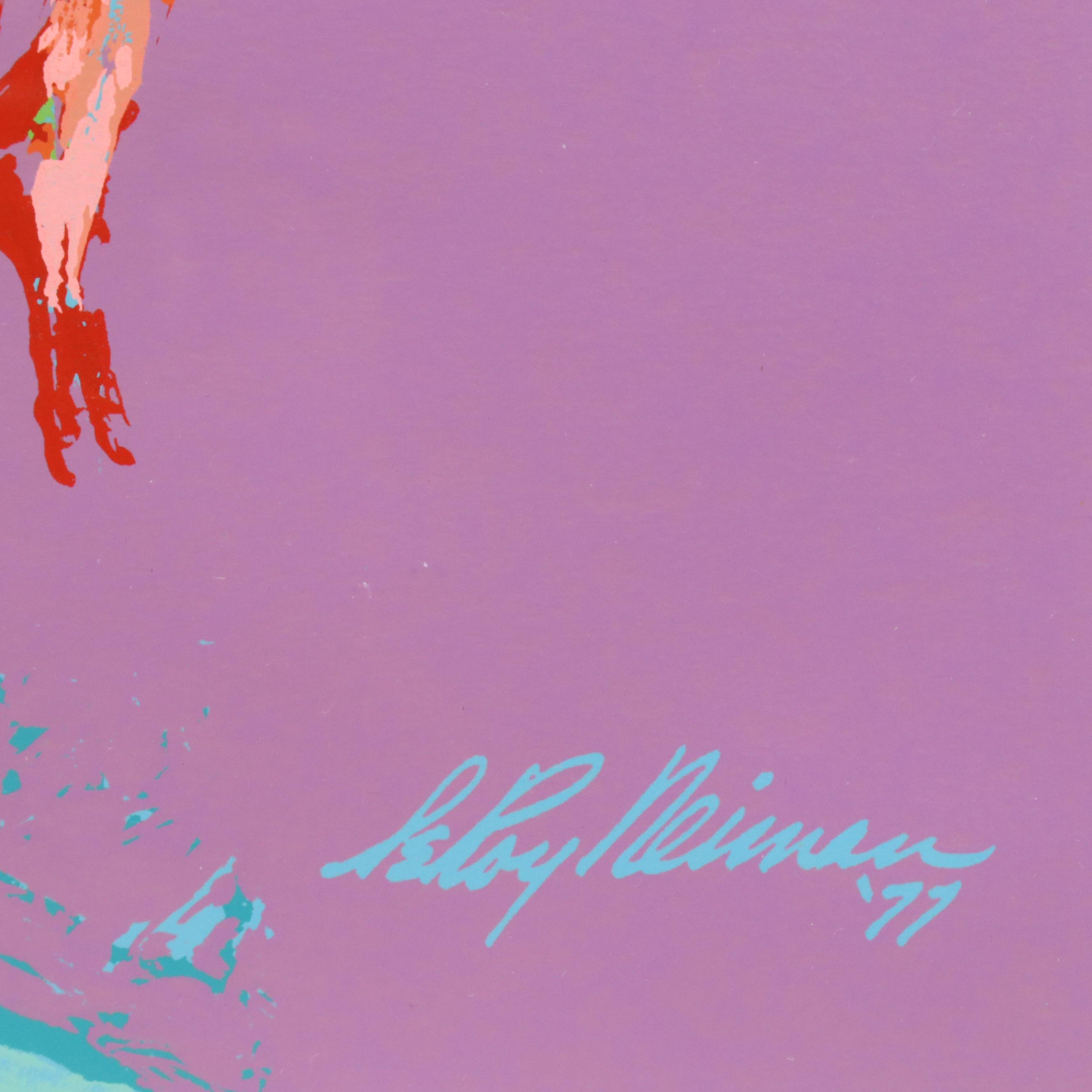LeRoy Neiman Serigraph "Skateboarder," 1977