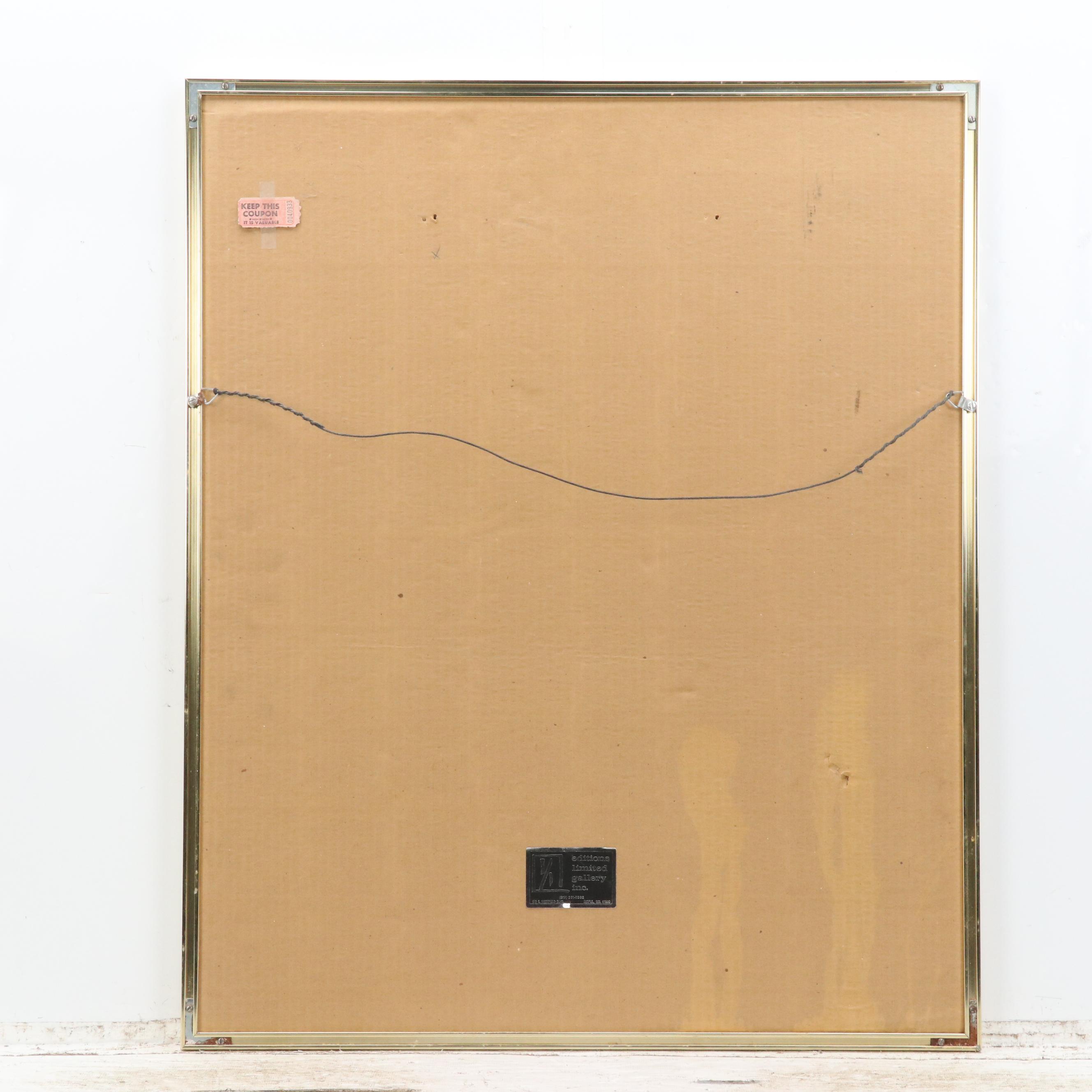 LeRoy Neiman Serigraph "Skateboarder," 1977