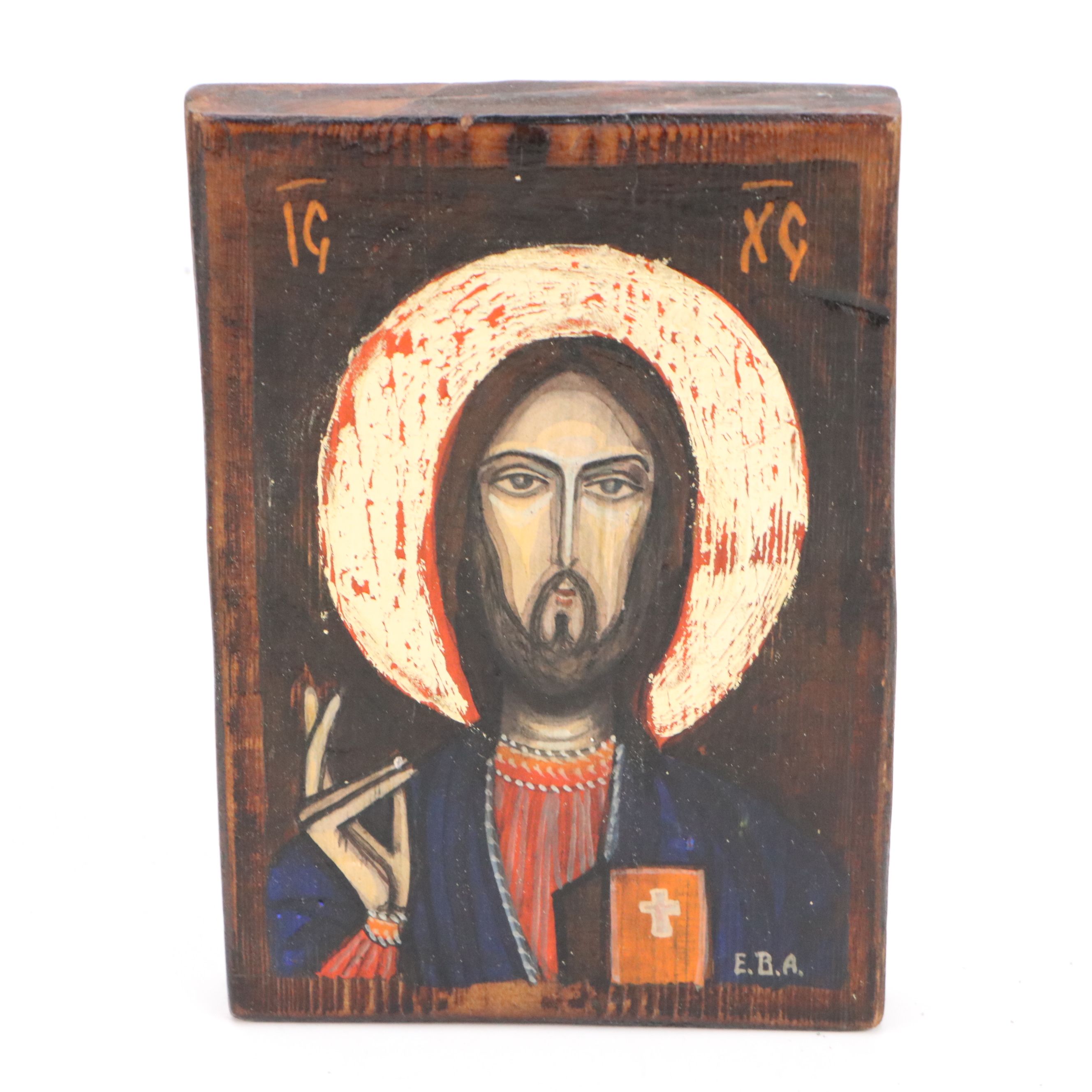 Hand-Painted Christ Pantocrator, San Damiano and Sandoval Crosses with More